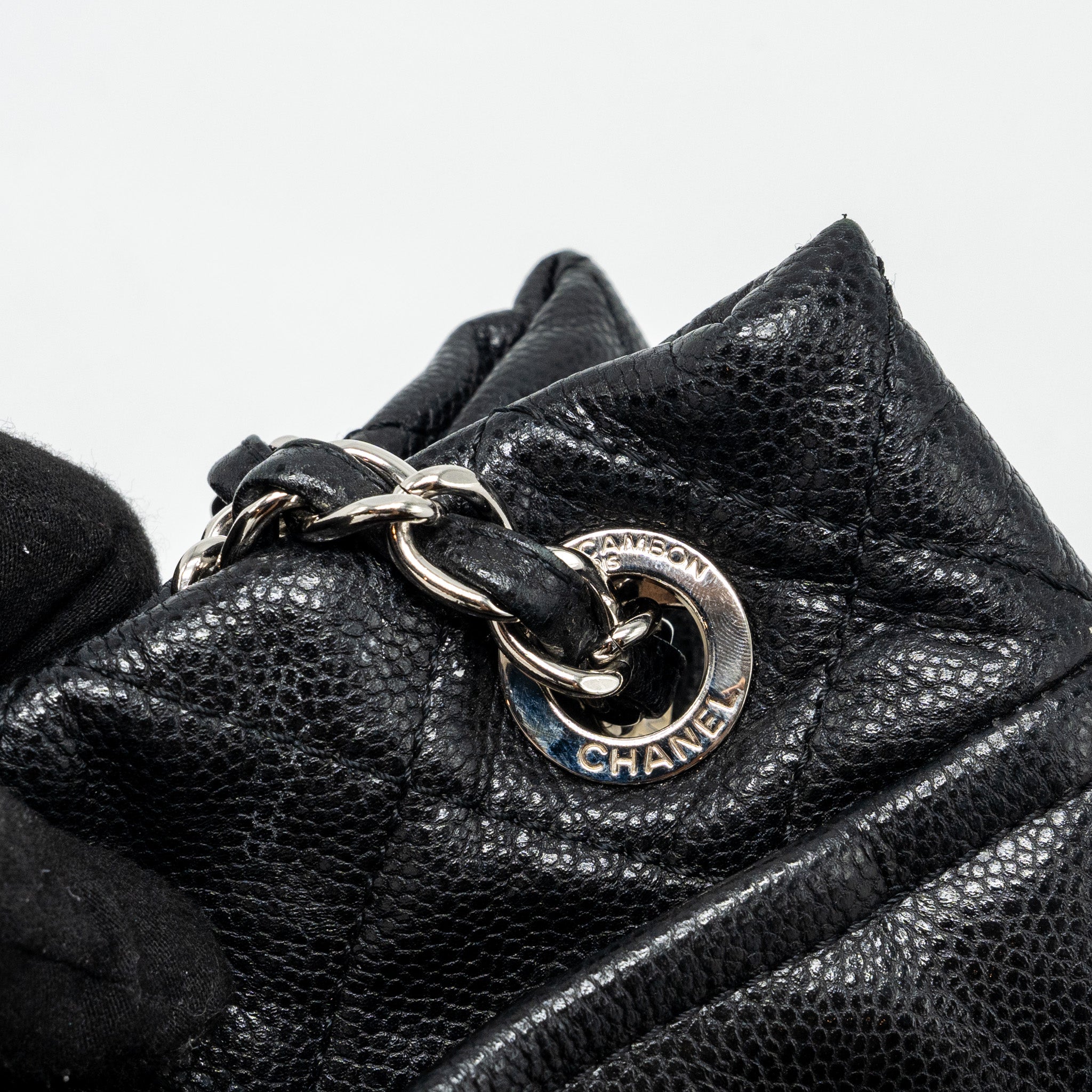 Chanel mattresses chain tote bag caviar black SHW - Image 9