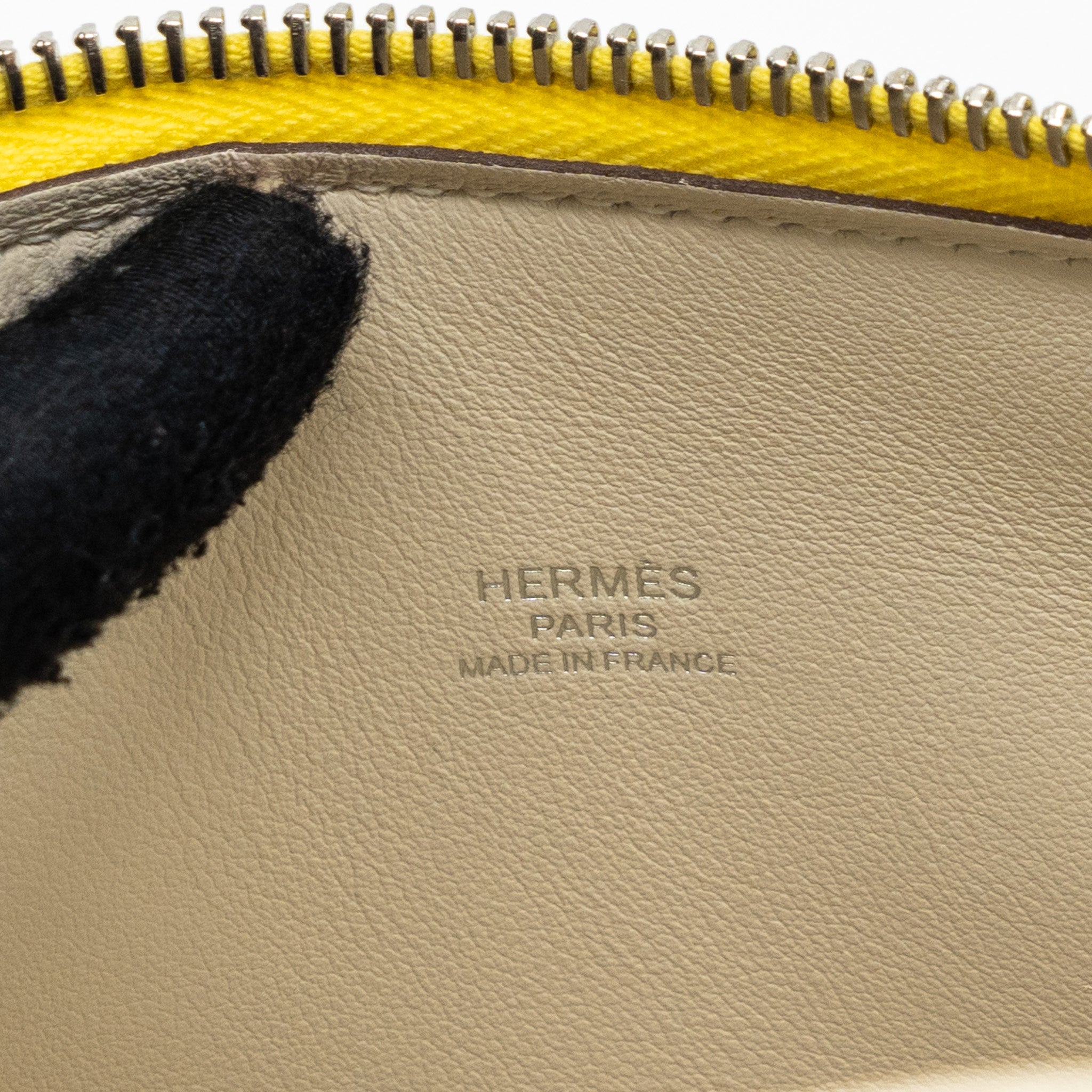 Hermes Bolide 1923 25 Epsom Nata/Terre Battue/Jaune Citron SHW Stamp U - Image 13