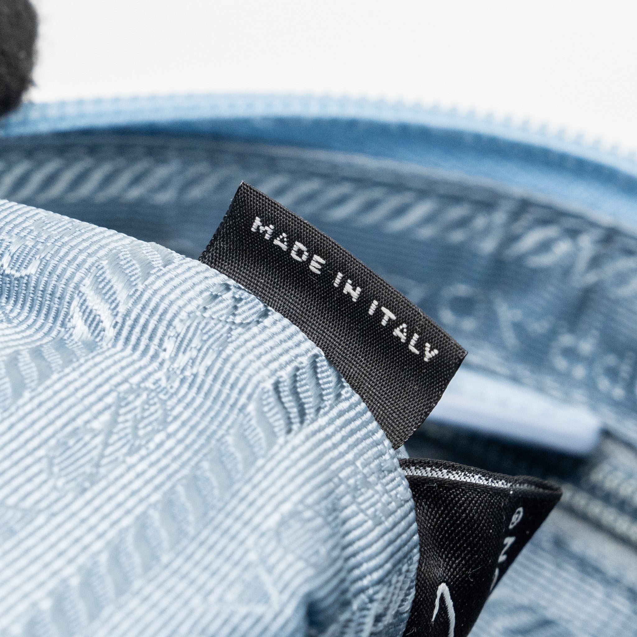 Prada Re-Nylon zip shoulder bag light blue SHW - Image 12