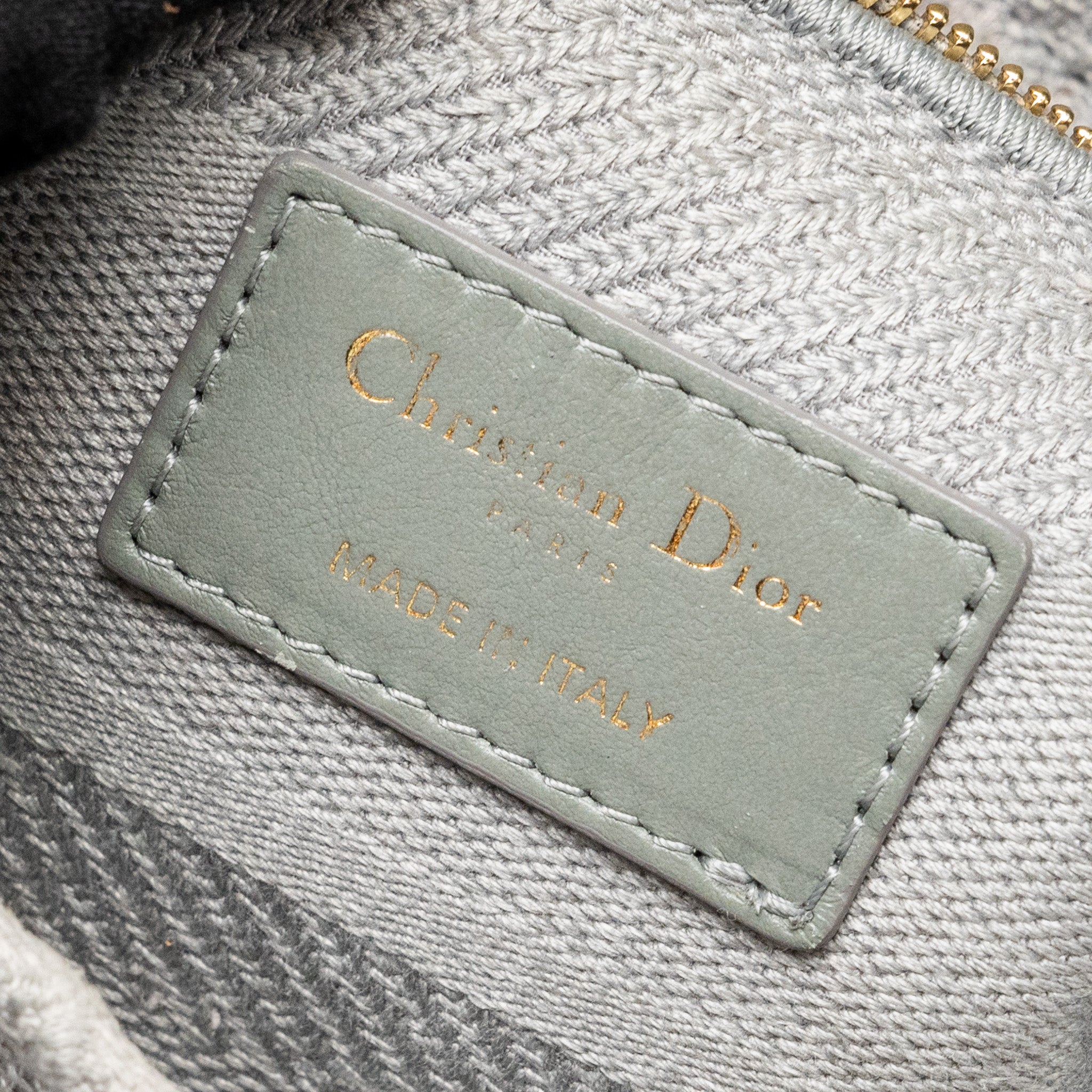 Dior Medium Lady D-Lite Bag Cannage Embroidery Grey LGHW - Image 13