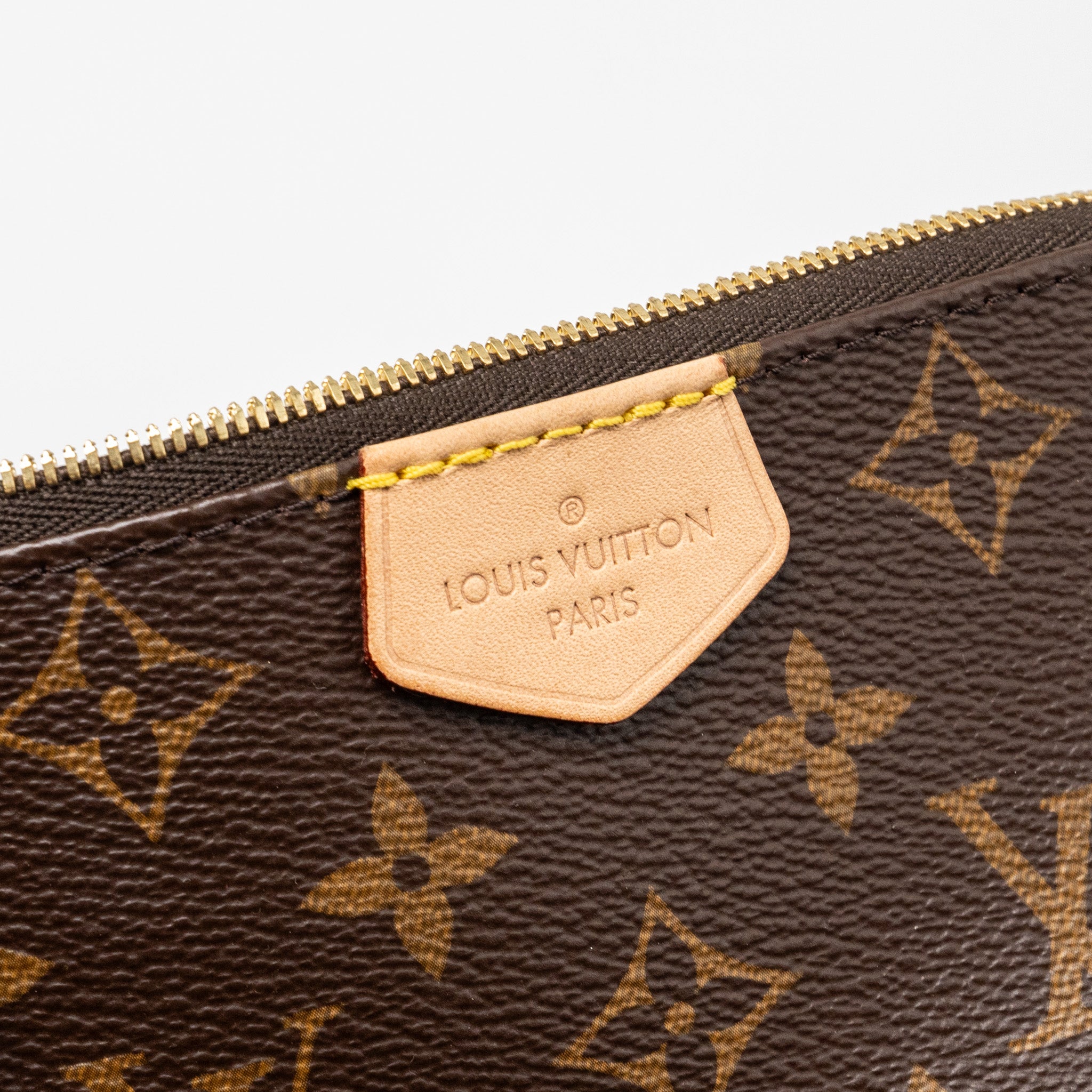 Louis Vuitton multi pochette monogram canvas rose Clair GHW - Image 9