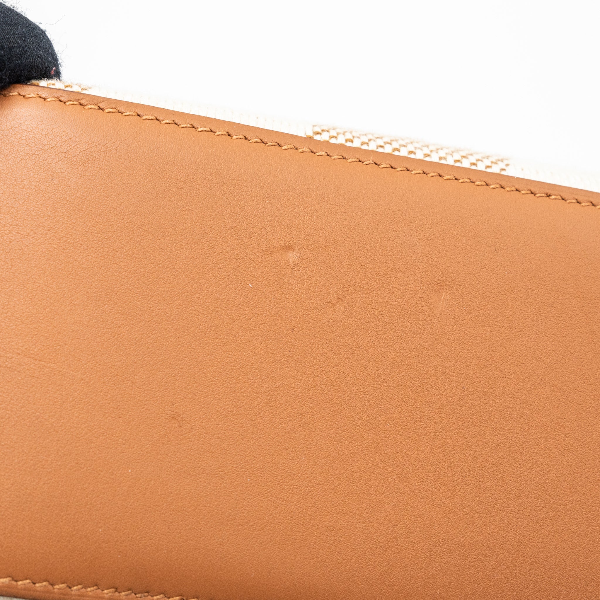 Hermes Cabas H En Biais 27 Bag Naturel/Gold Stamp Z - Image 9