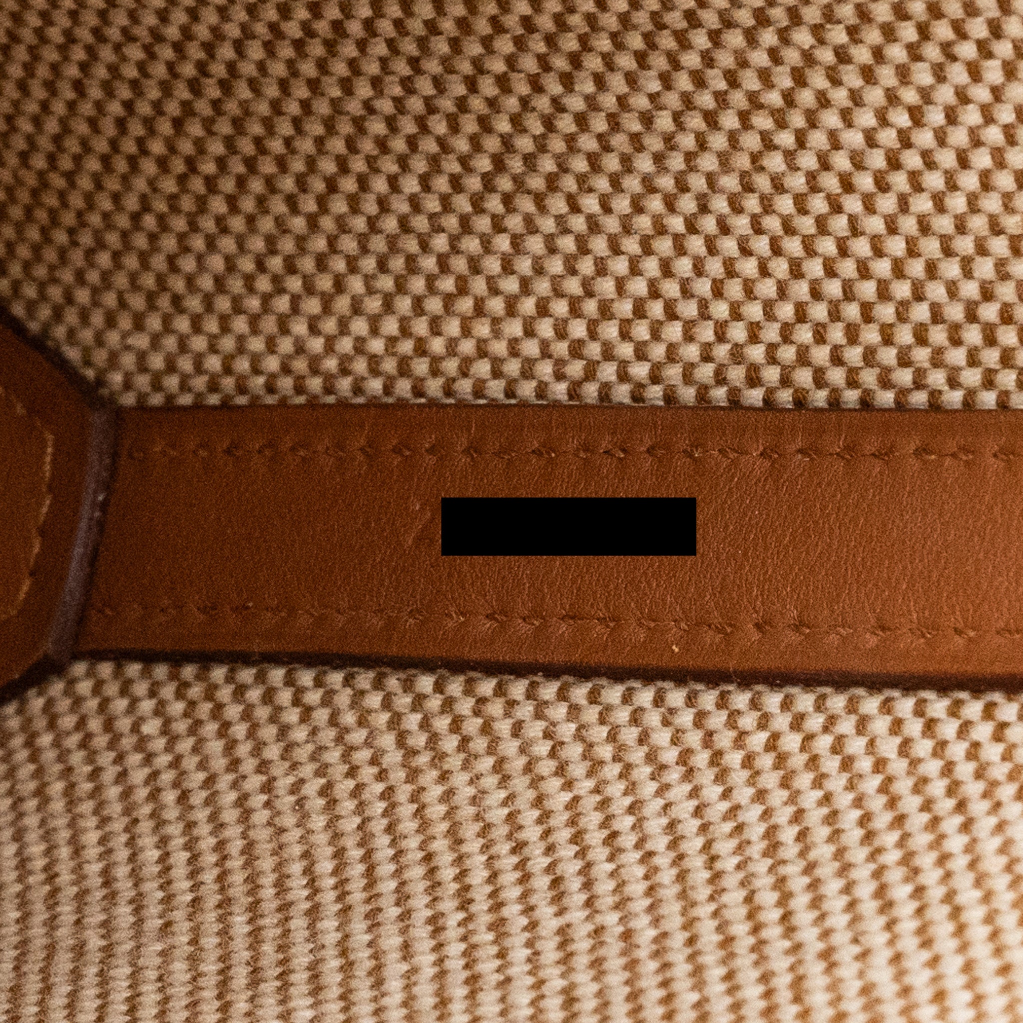 Hermes Cabas H En Biais 27 Bag Naturel/Gold Stamp Z - Image 13
