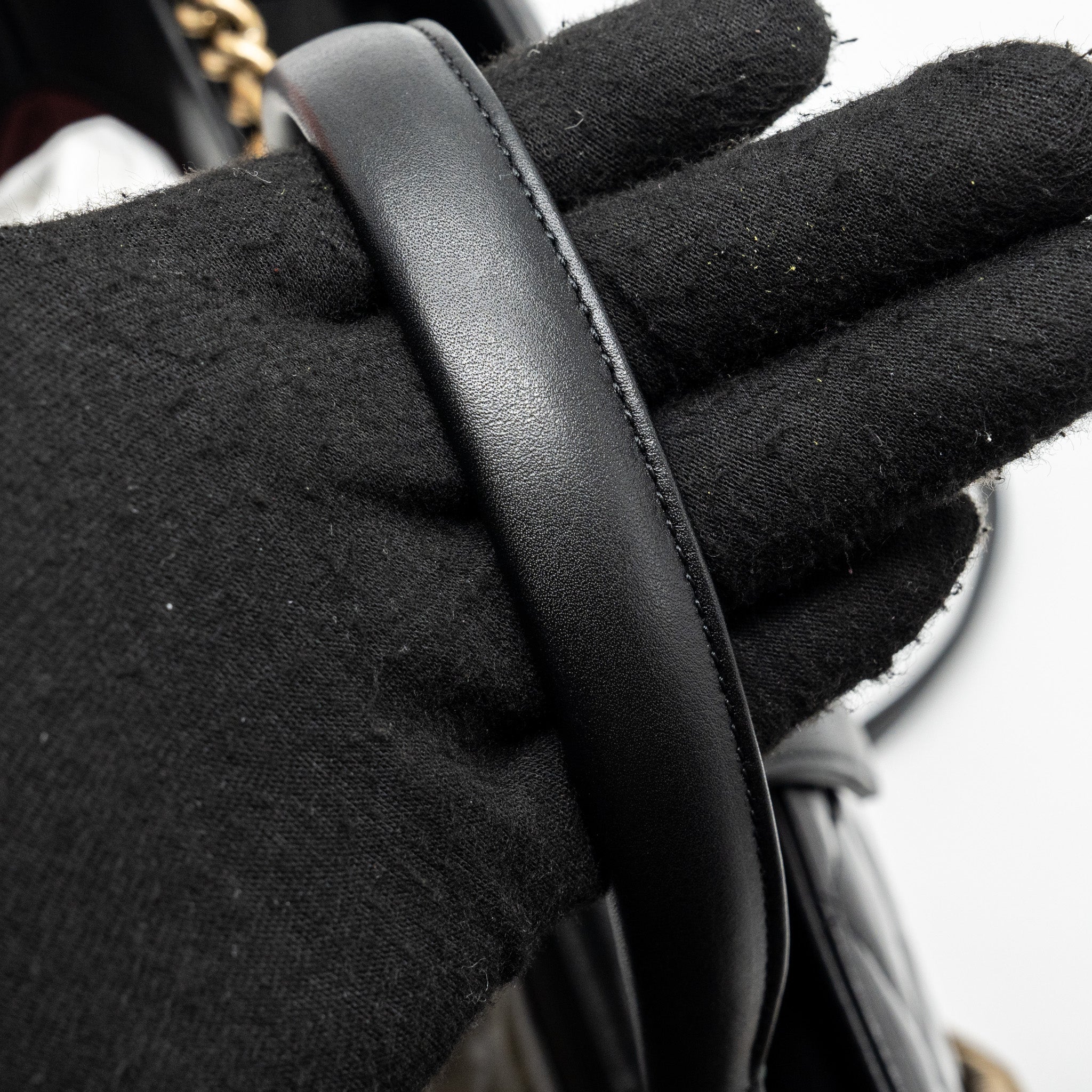 Chanel Large Tote Bag Calfskin Black Brushed GHW - Image 8