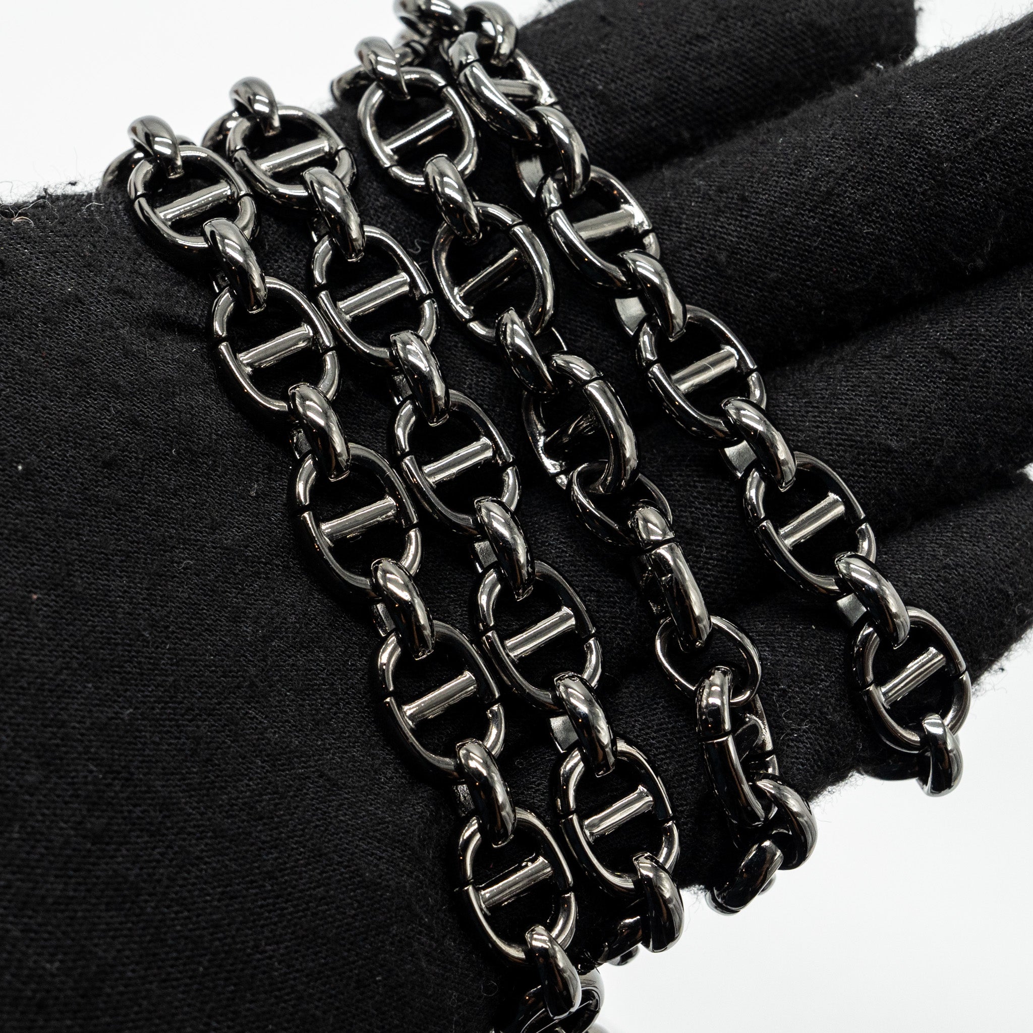 Dior Diordouble Clutch With Chains Calfskin Argent Black Hardware - Image 13