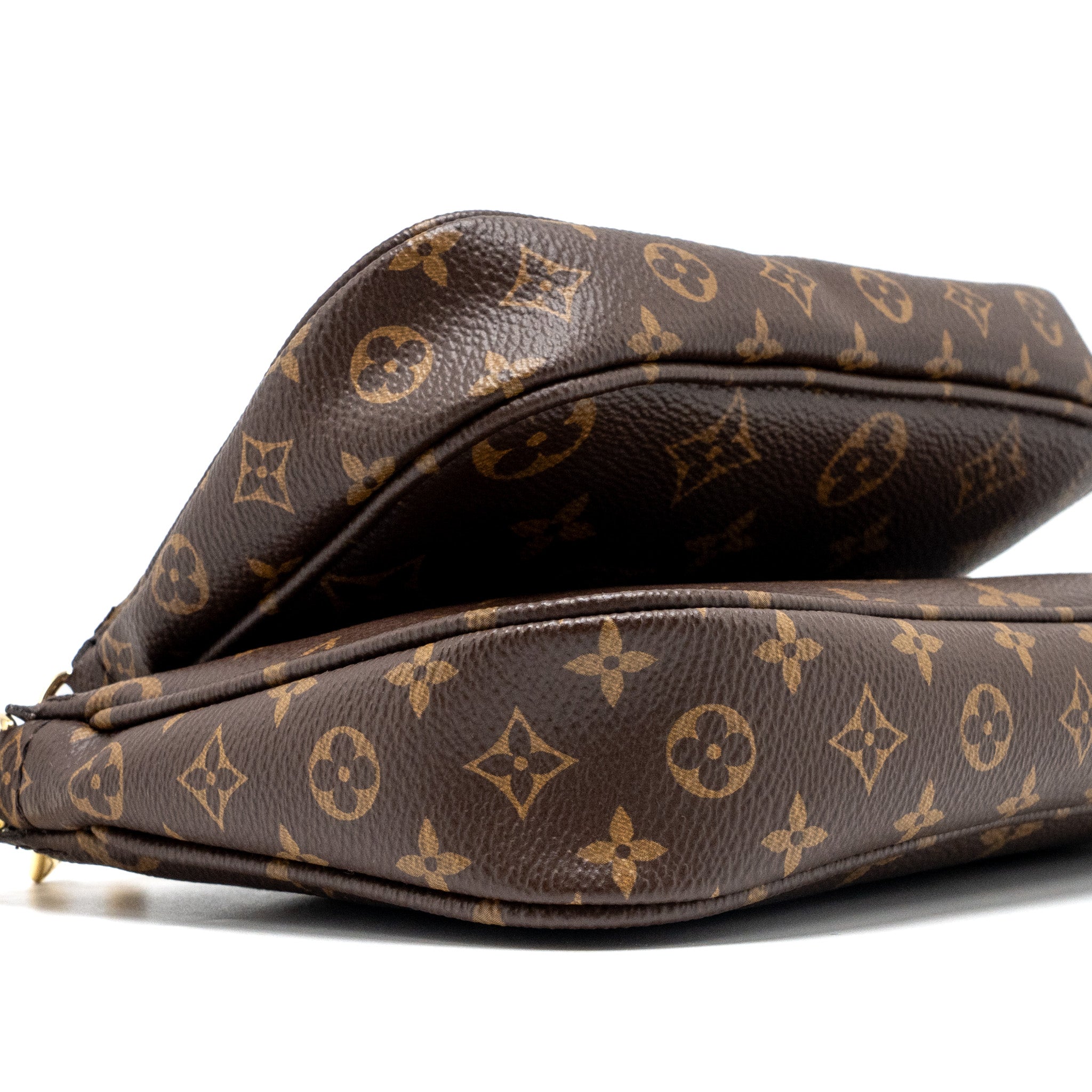 Louis Vuitton multi pochette monogram canvas rose Clair GHW - Image 6