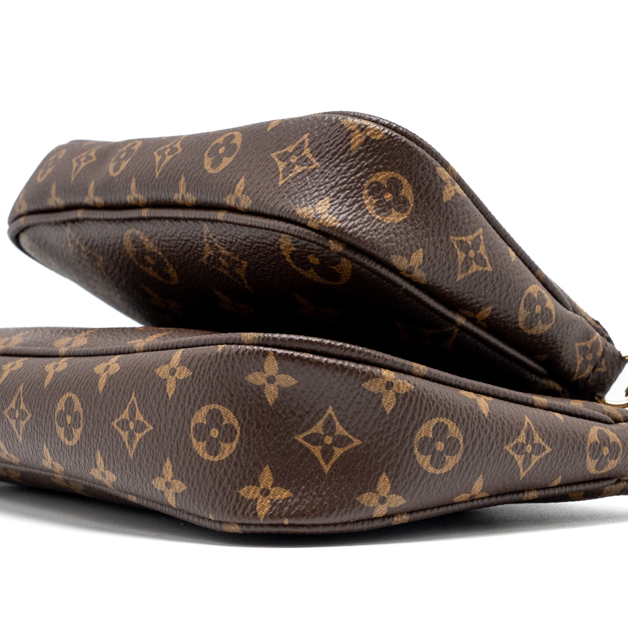 Louis Vuitton multi pochette monogram canvas rose Clair GHW - Image 7
