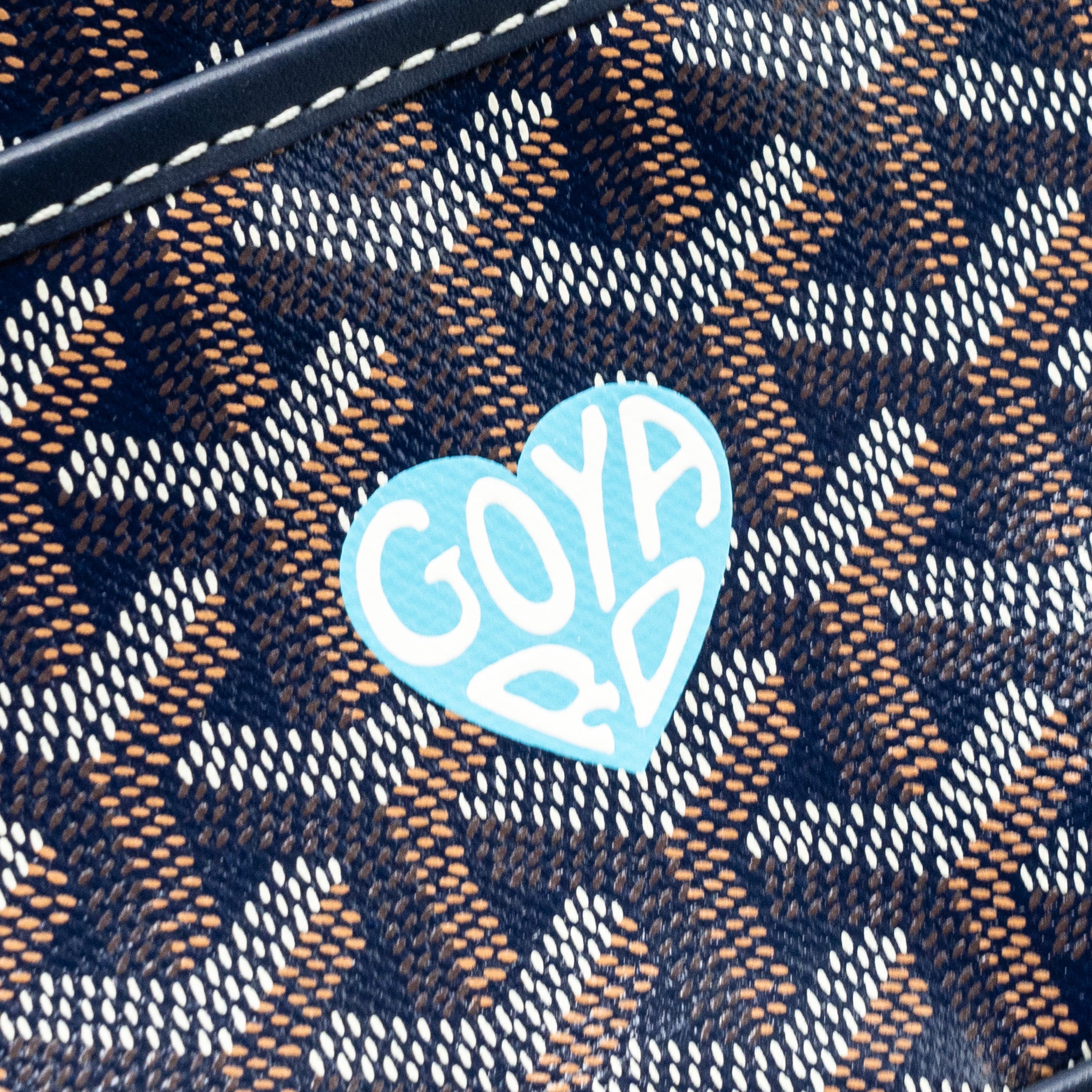 Goyard cap vert PM limited edition goyardline canvas blue/multicolour SHW - Image 8
