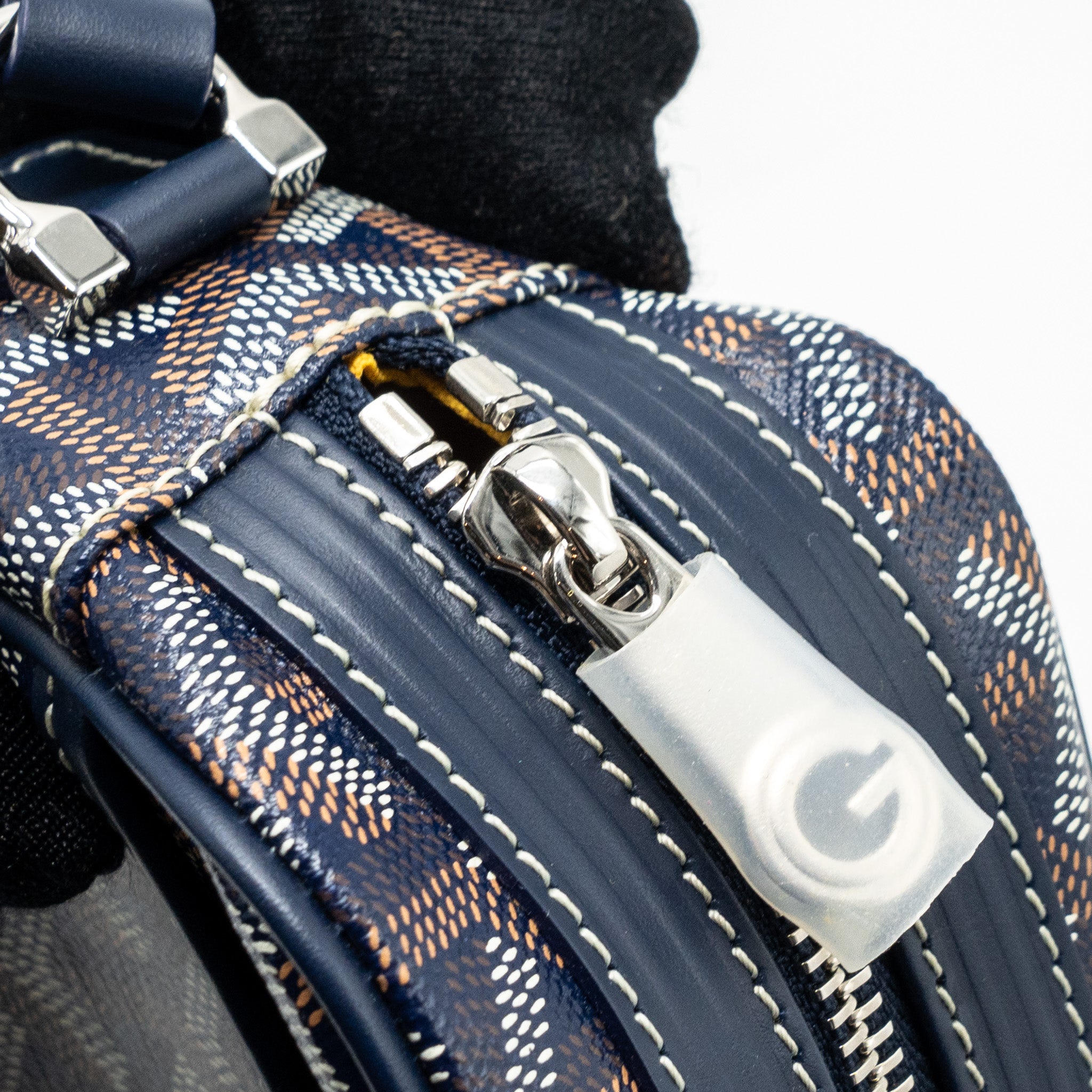 Goyard cap vert PM limited edition goyardline canvas blue/multicolour SHW - Image 9