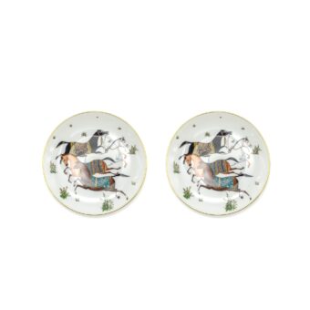 Hermes Assiette Dessert Cheval Plate (Sell In A Set)