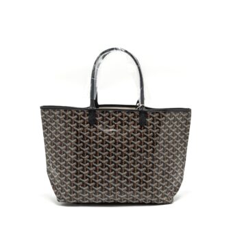 Goyard Saint Louis PM tote bag Goyardline canvas / leather black SHW