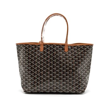 Goyard Saint Louis PM tote bag goyardline canvas / calfskin brown SHW