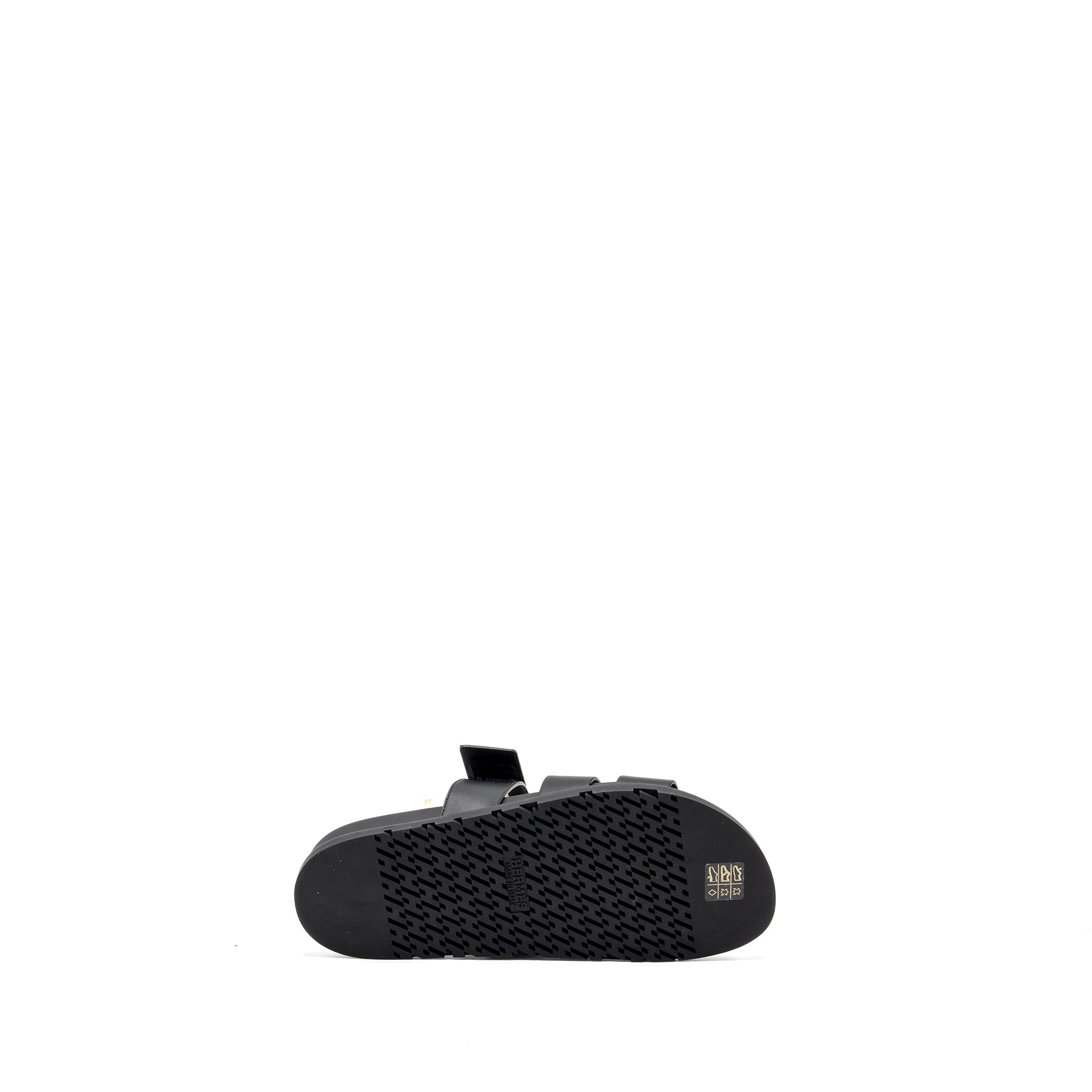 Hermes size 41 Men's chypre sandals black SHW - Image 6