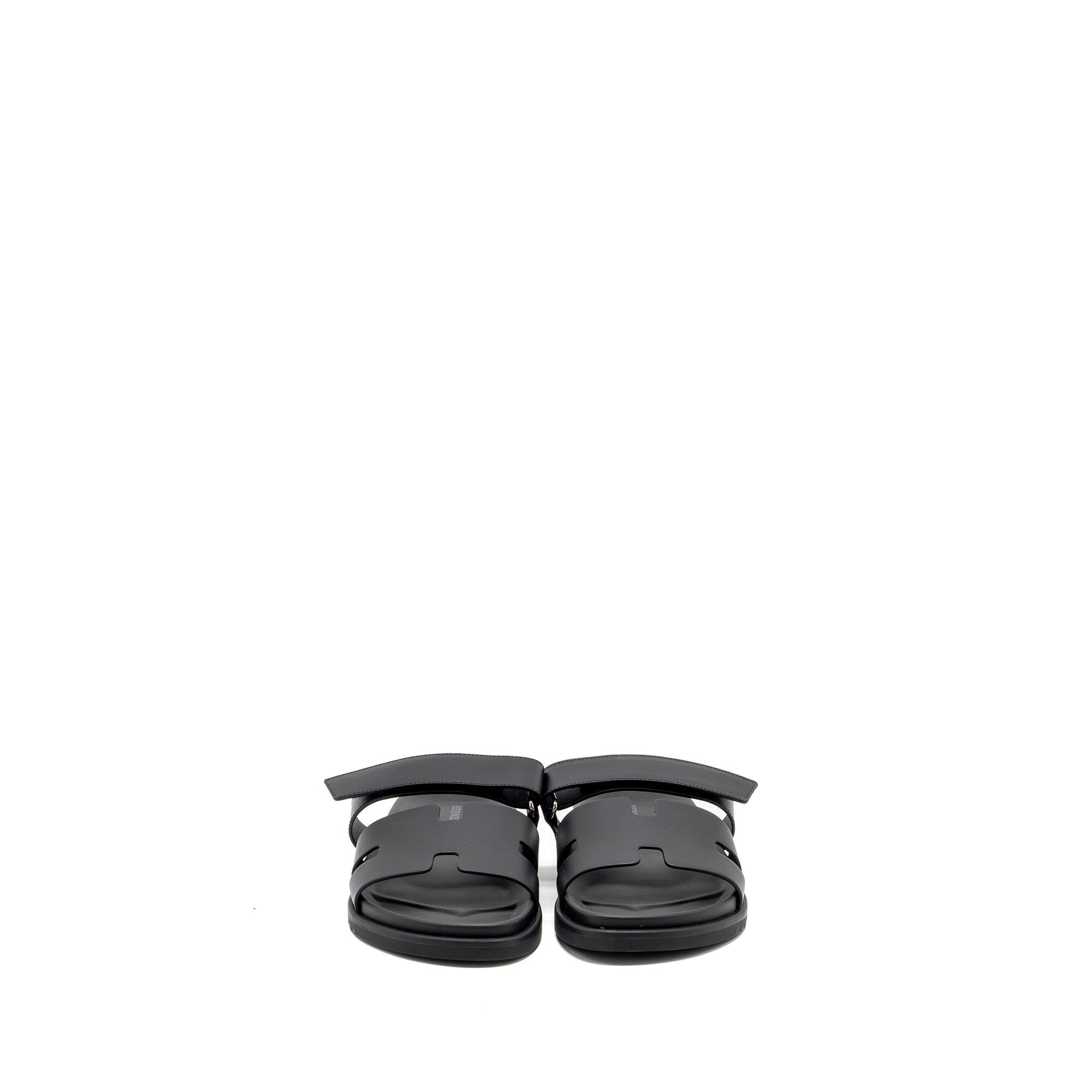 Hermes size 41 Men's chypre sandals black SHW - Image 3