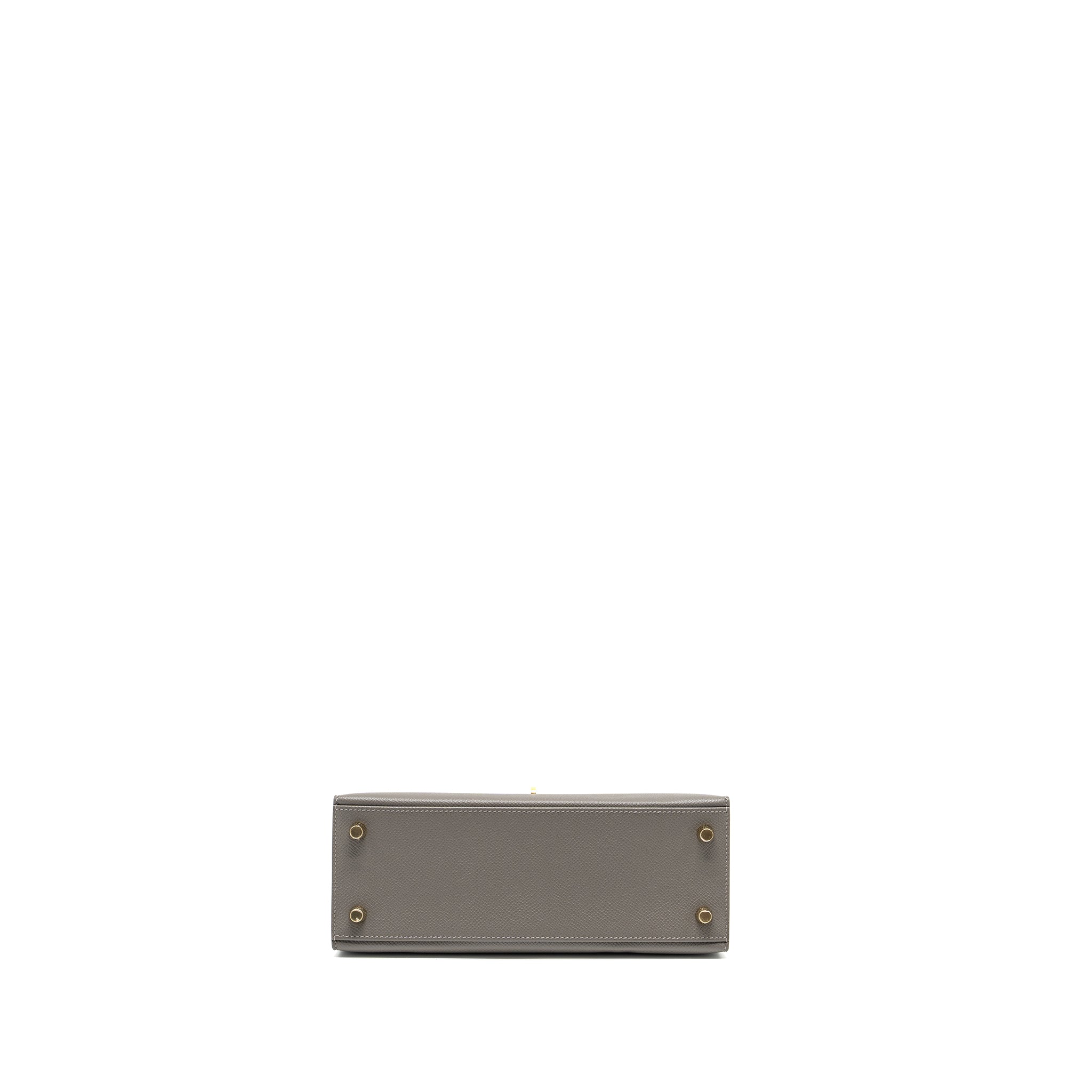 Hermes kelly 25 sellier Epsom gris Meyer GHW stamp U - Image 6