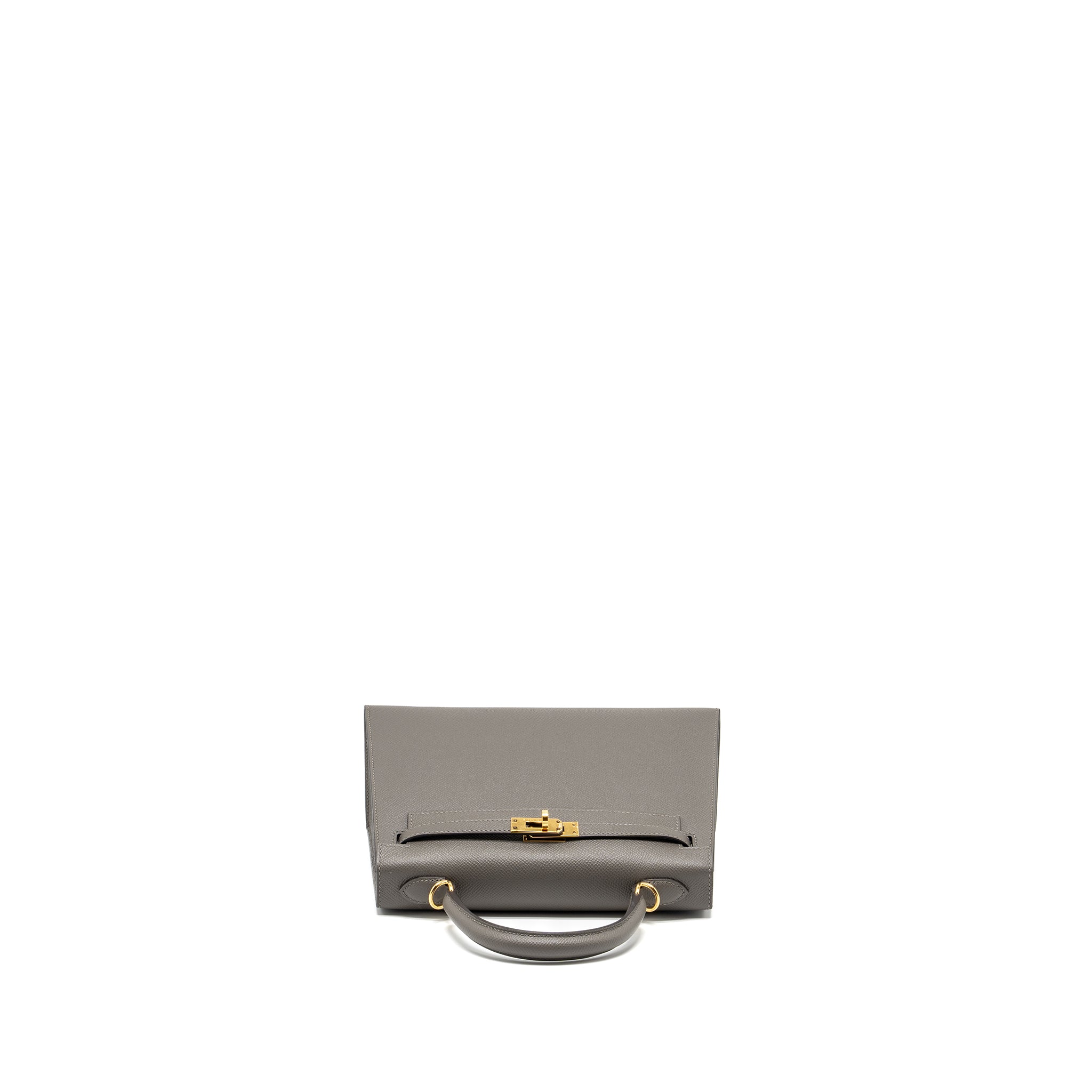 Hermes kelly 25 sellier Epsom gris Meyer GHW stamp U - Image 5