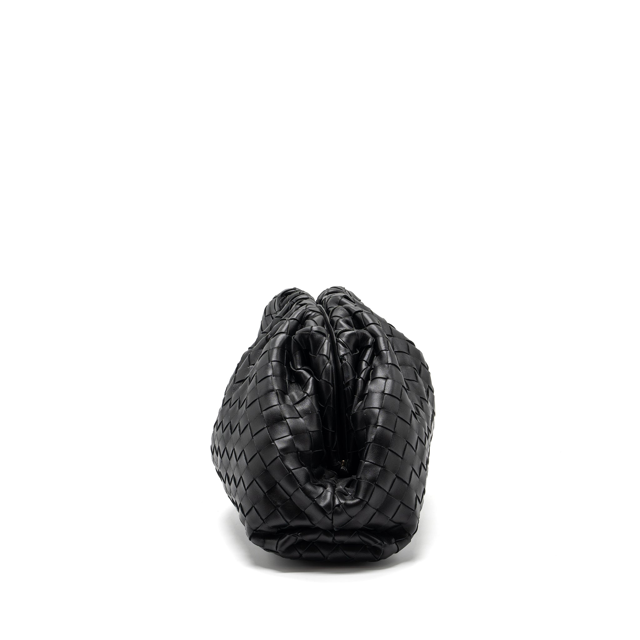 Bottega Veneta Pouch Intrecciato leather clutch lambskin black - Image 3