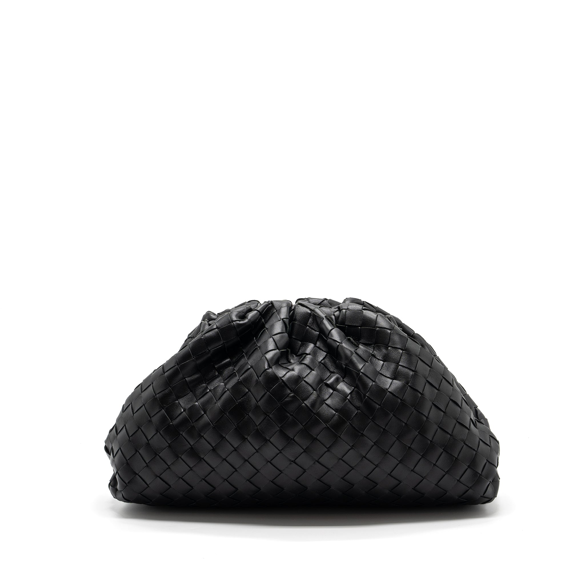 Bottega Veneta Pouch Intrecciato leather clutch lambskin black - Image 2