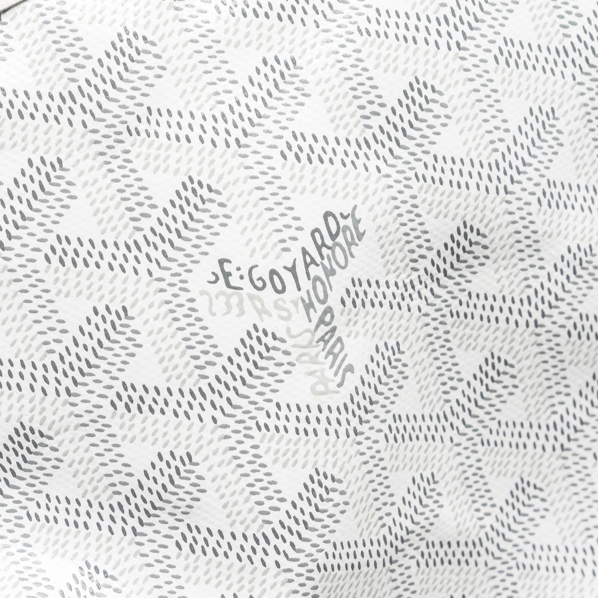 Goyard mini Anjou tote bag goyardine canvas white SHW - Image 9
