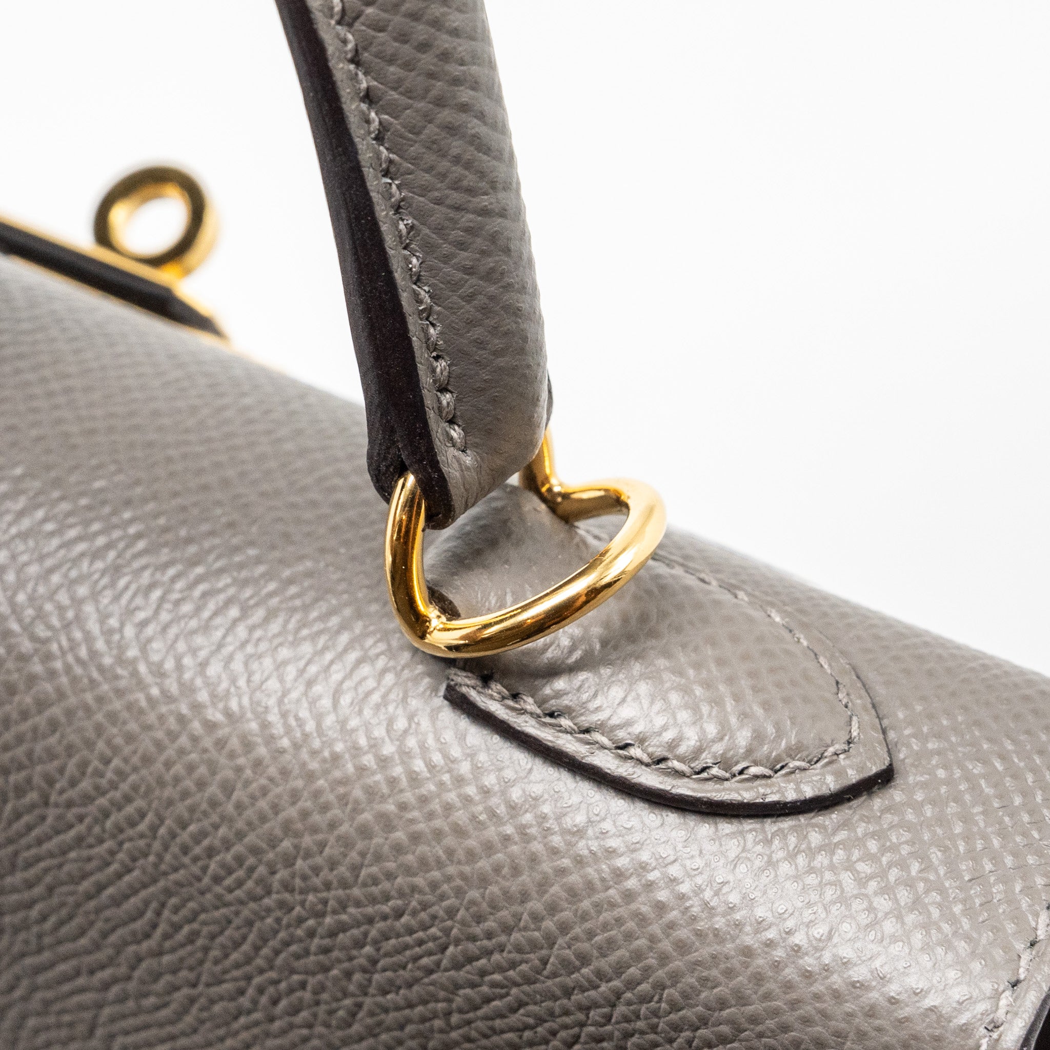 Hermes kelly 25 sellier Epsom gris Meyer GHW stamp U - Image 12