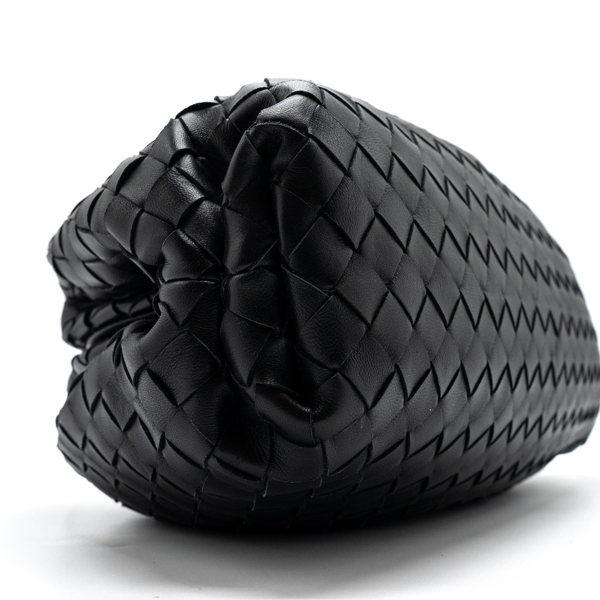Bottega Veneta Pouch Intrecciato leather clutch lambskin black - Image 6