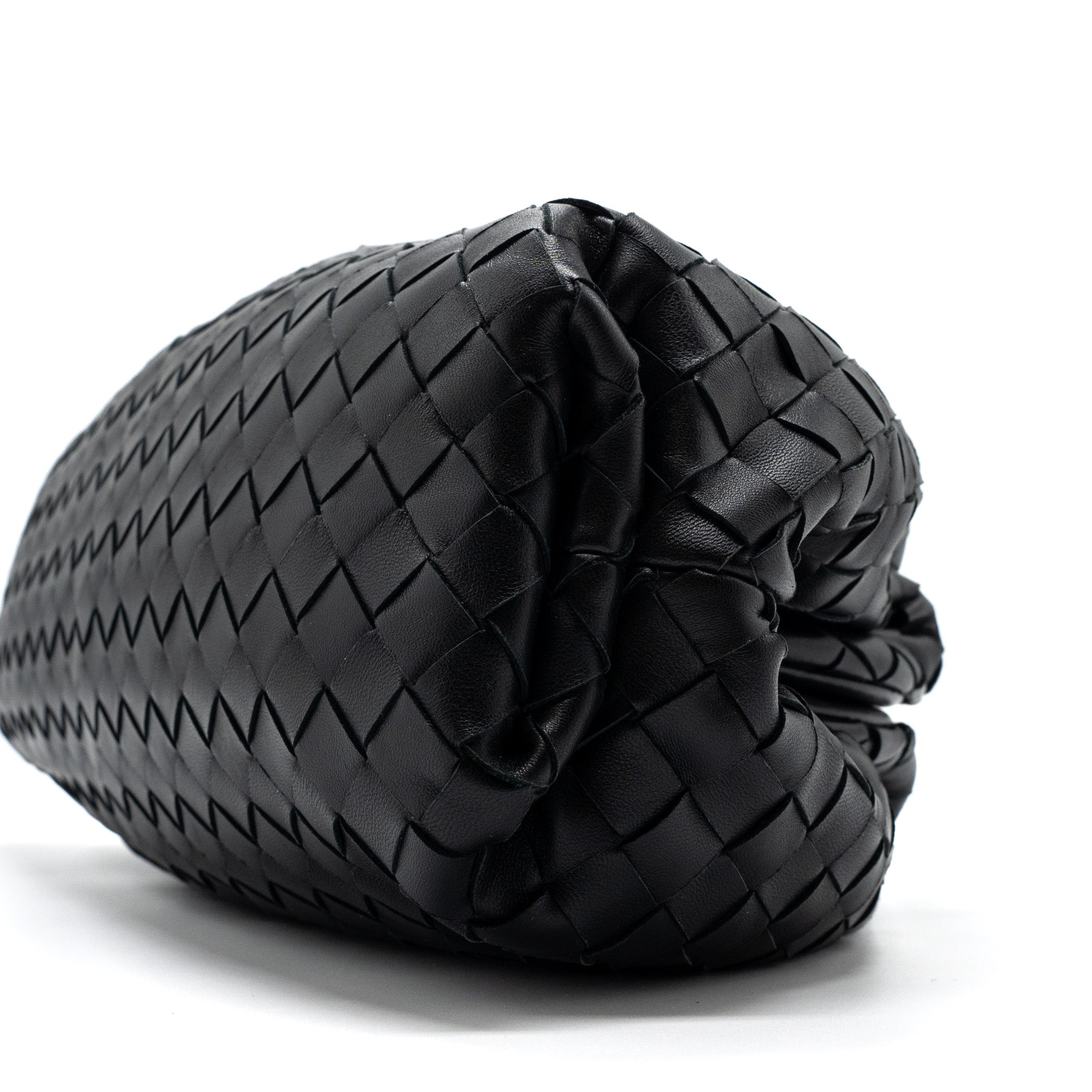 Bottega Veneta Pouch Intrecciato leather clutch lambskin black - Image 7