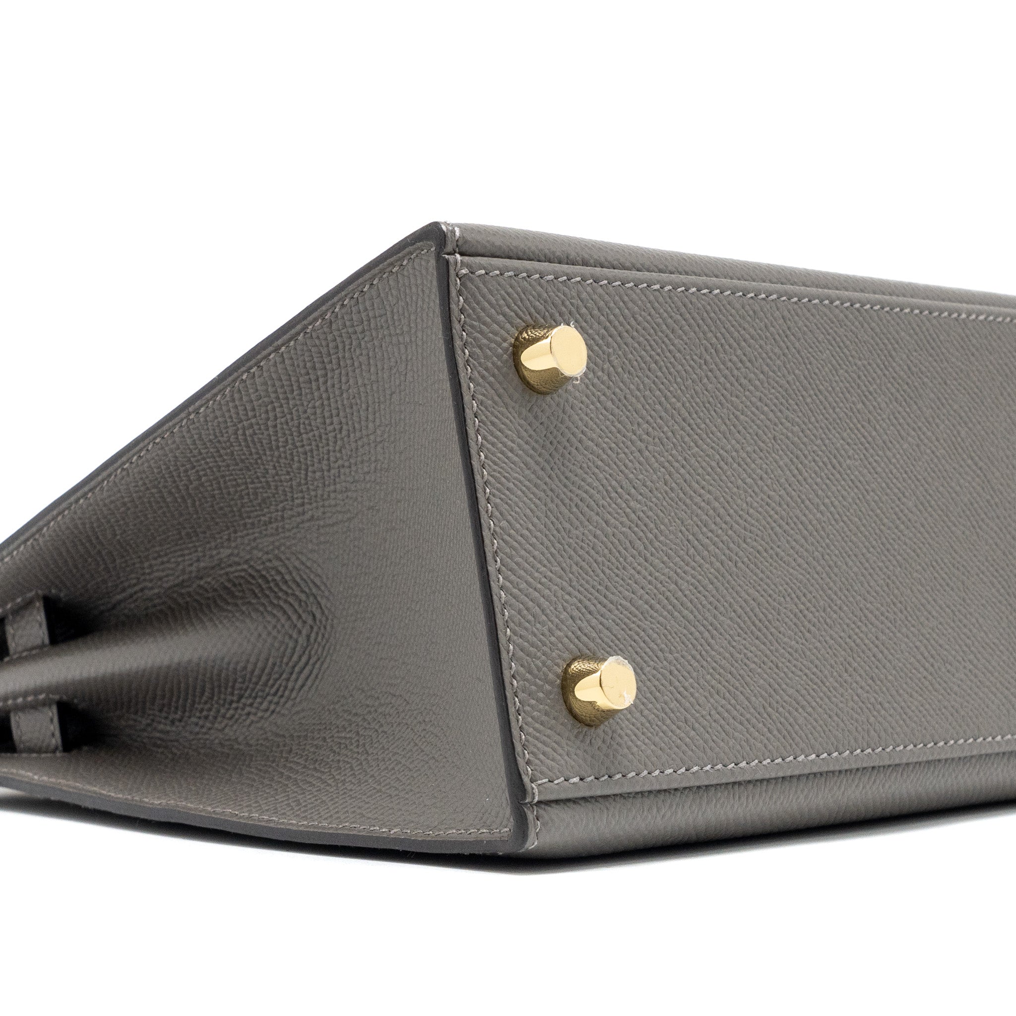 Hermes kelly 25 sellier Epsom gris Meyer GHW stamp U - Image 7