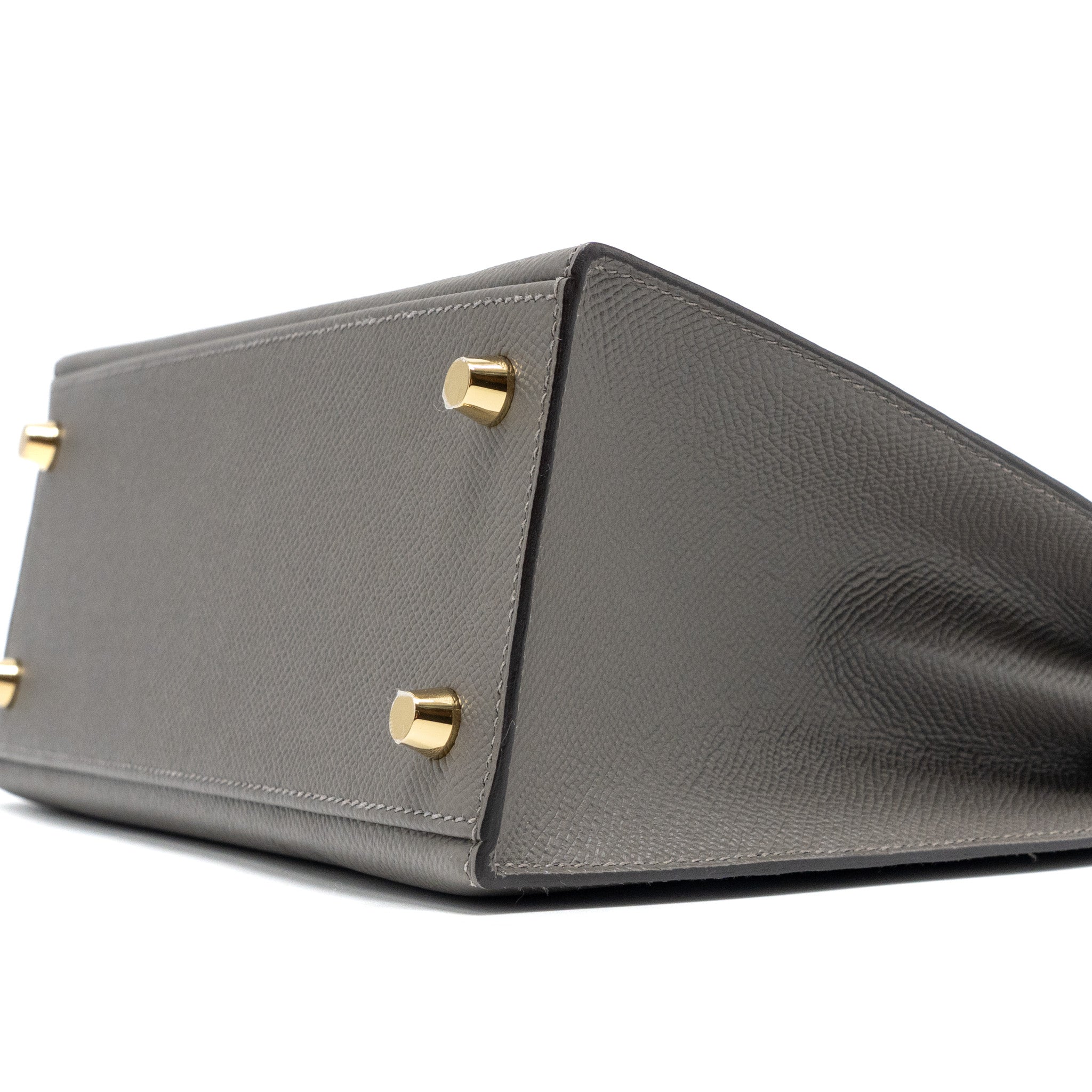 Hermes kelly 25 sellier Epsom gris Meyer GHW stamp U - Image 8