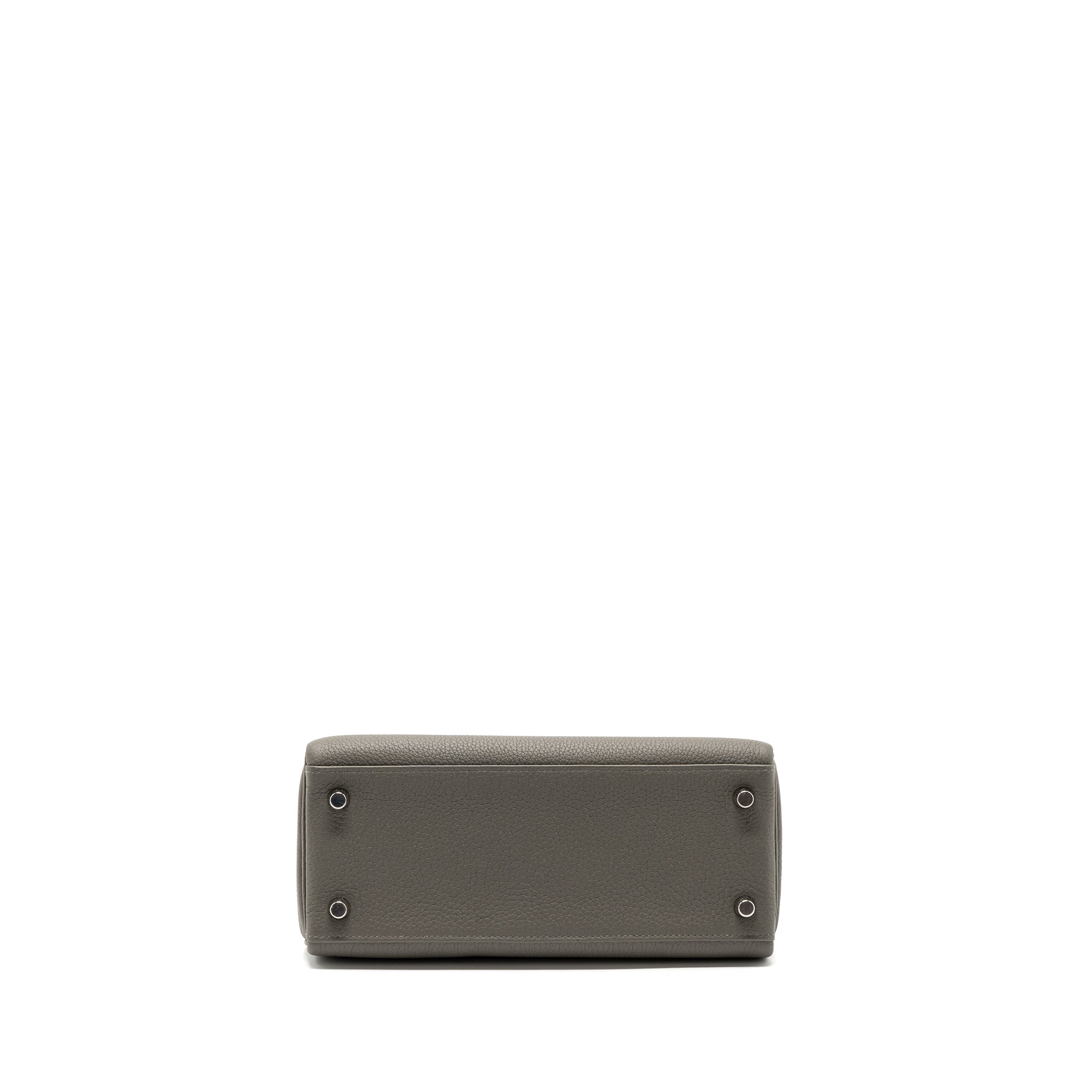 Hermes Kelly 25 Togo Gris Meyer SHW Stamp B - Image 4