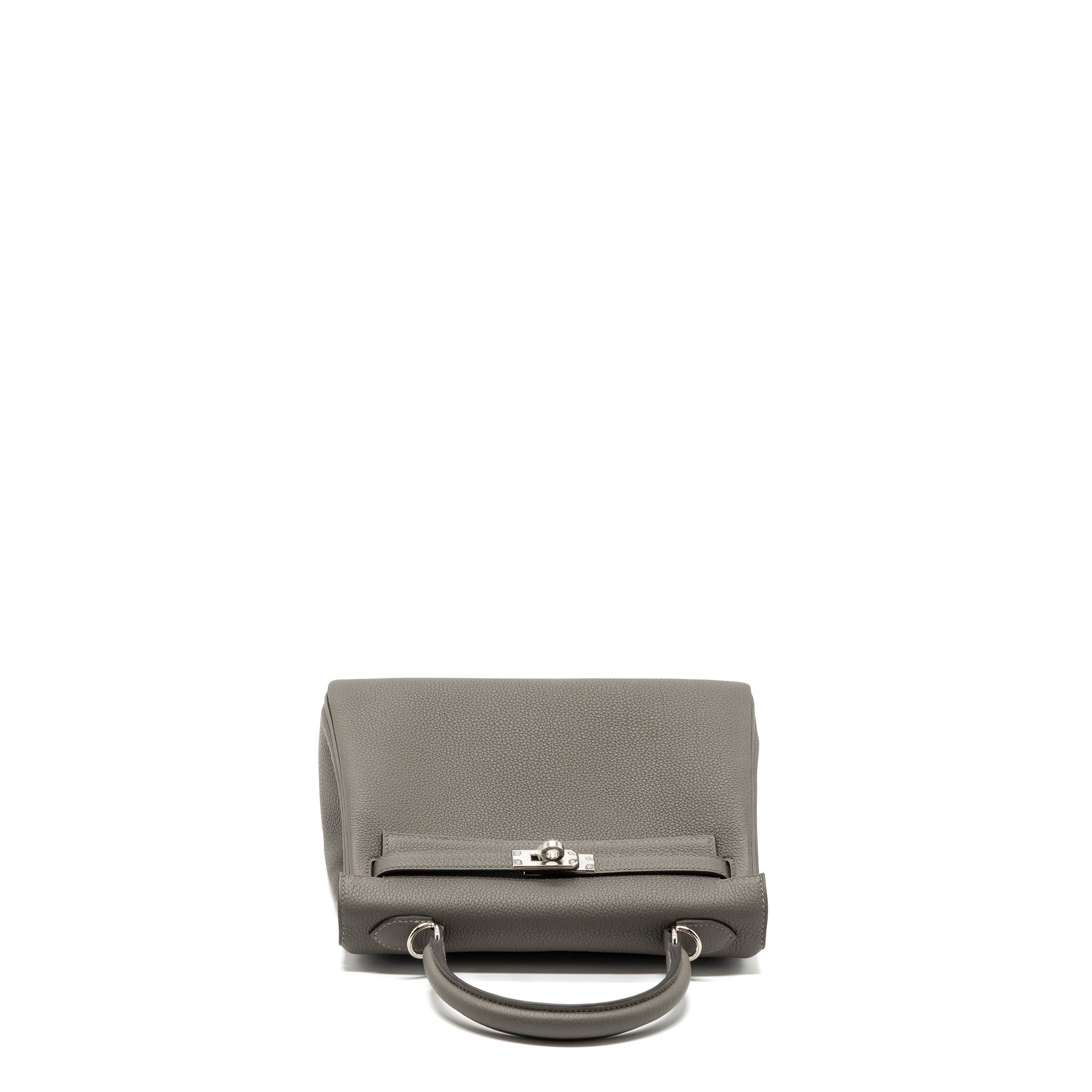 Hermes Kelly 25 Togo Gris Meyer SHW Stamp B - Image 3