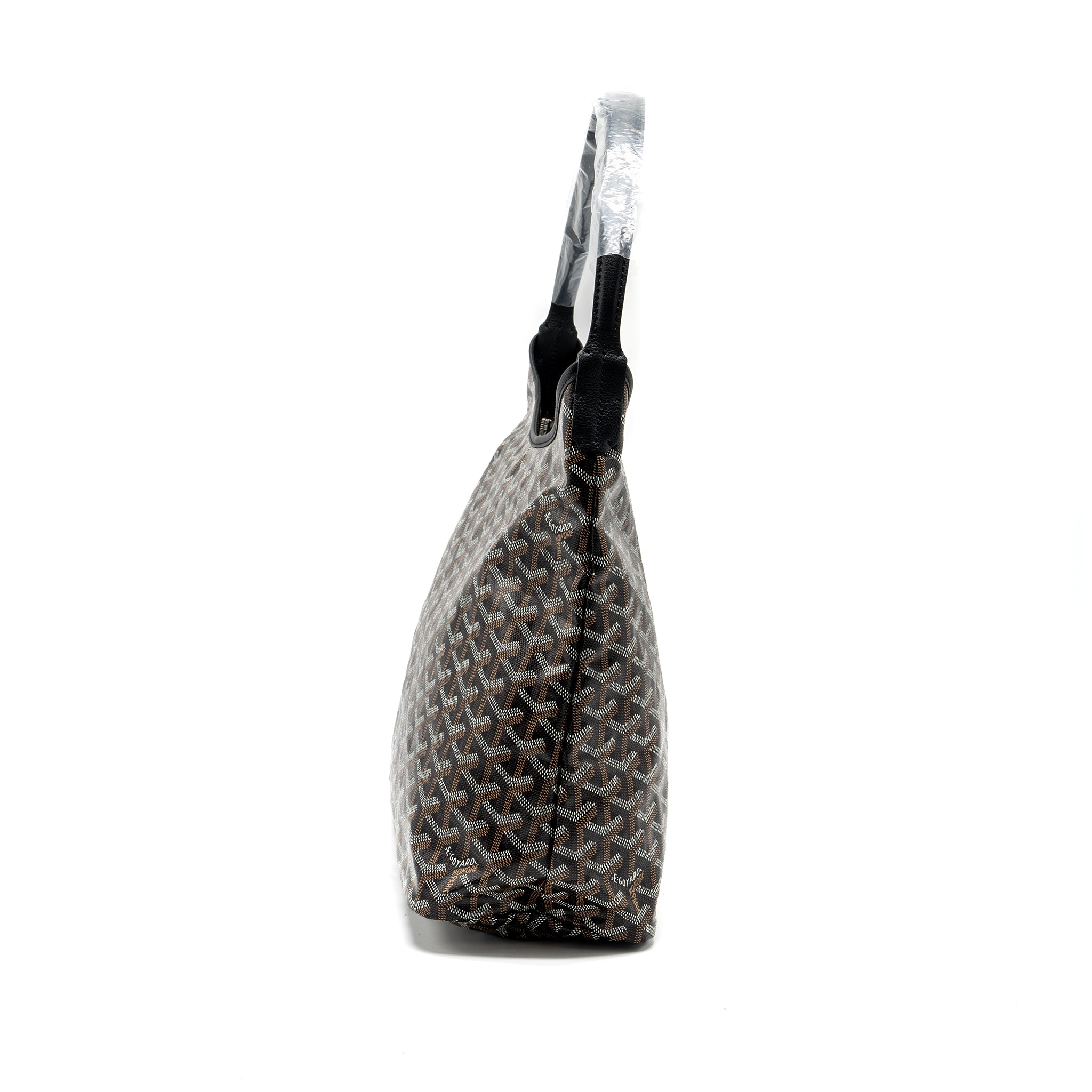 Goyard Boheme Hobo bag Goyardline canvas / calfskin black SHW - Image 3