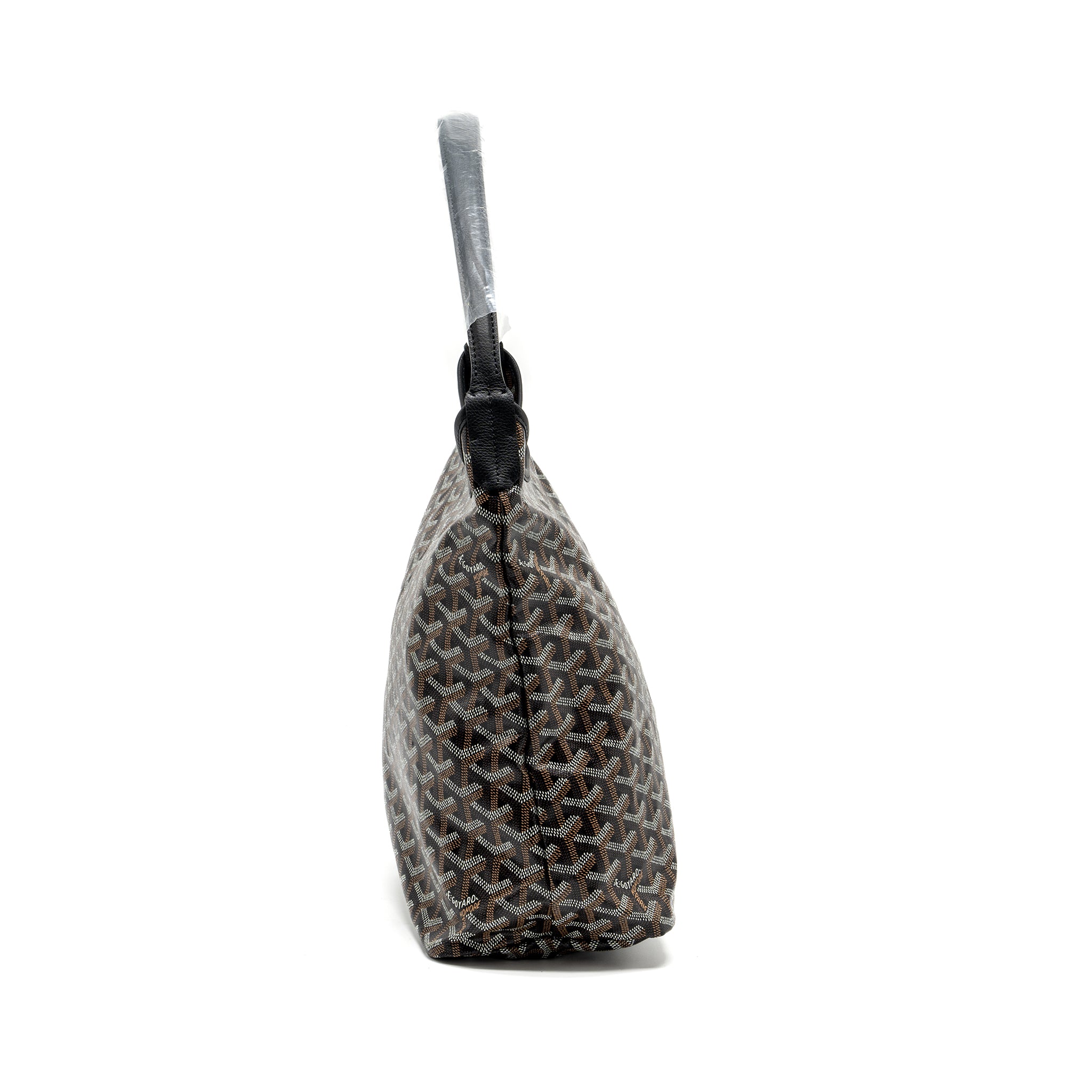Goyard Boheme Hobo bag Goyardline canvas / calfskin black SHW - Image 4
