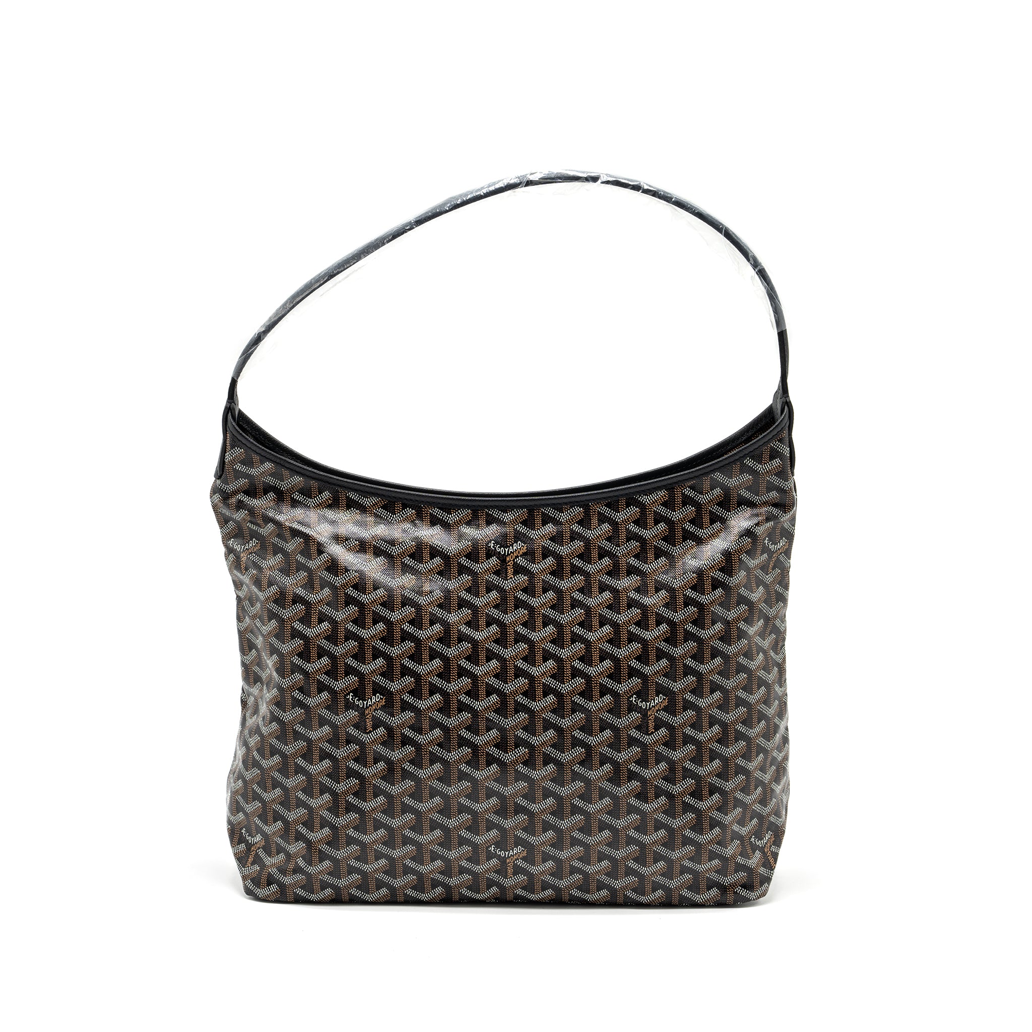Goyard Boheme Hobo bag Goyardline canvas / calfskin black SHW - Image 18