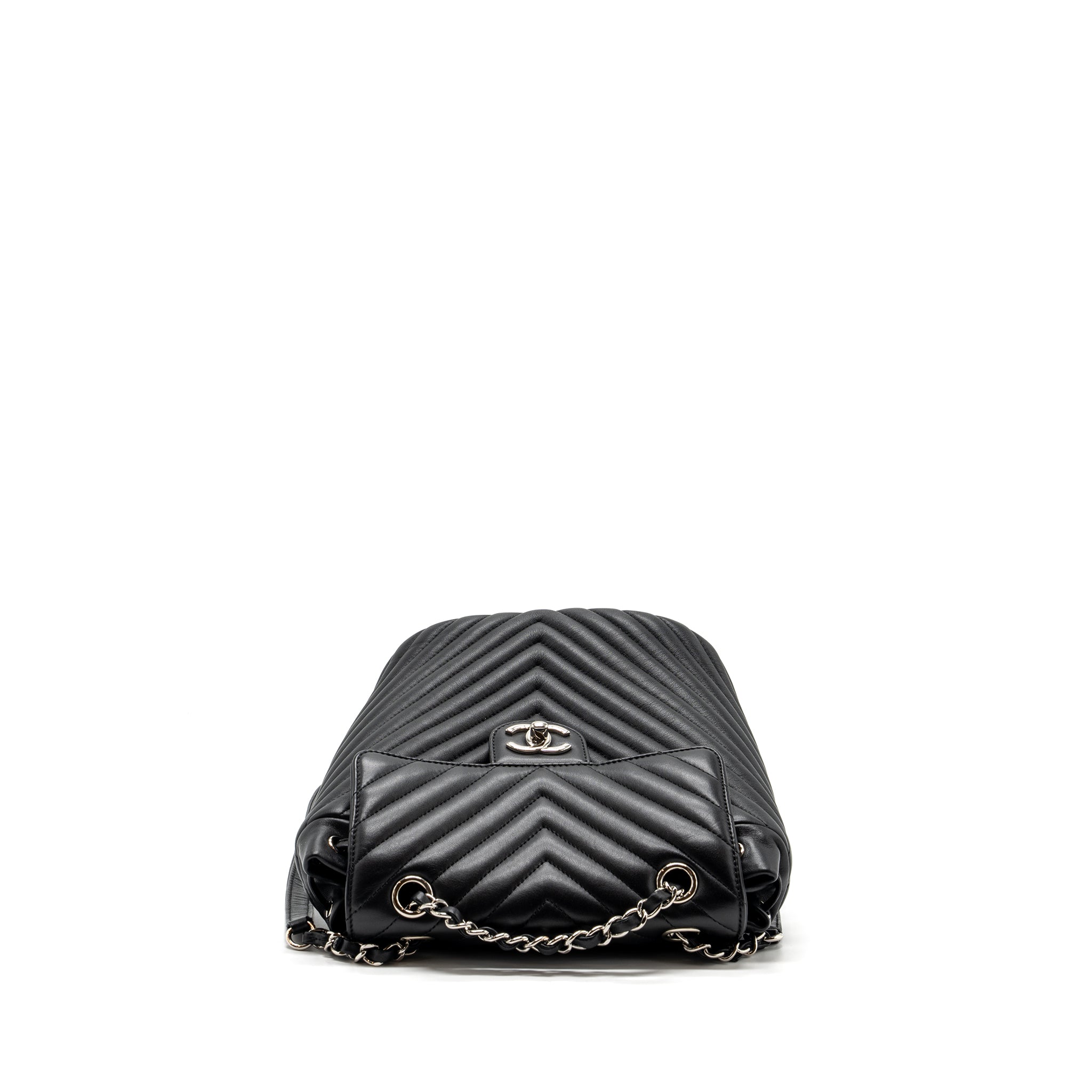 Chanel Small Urban Spirit Backpack Chevron Calfskin Black SHW - Image 2