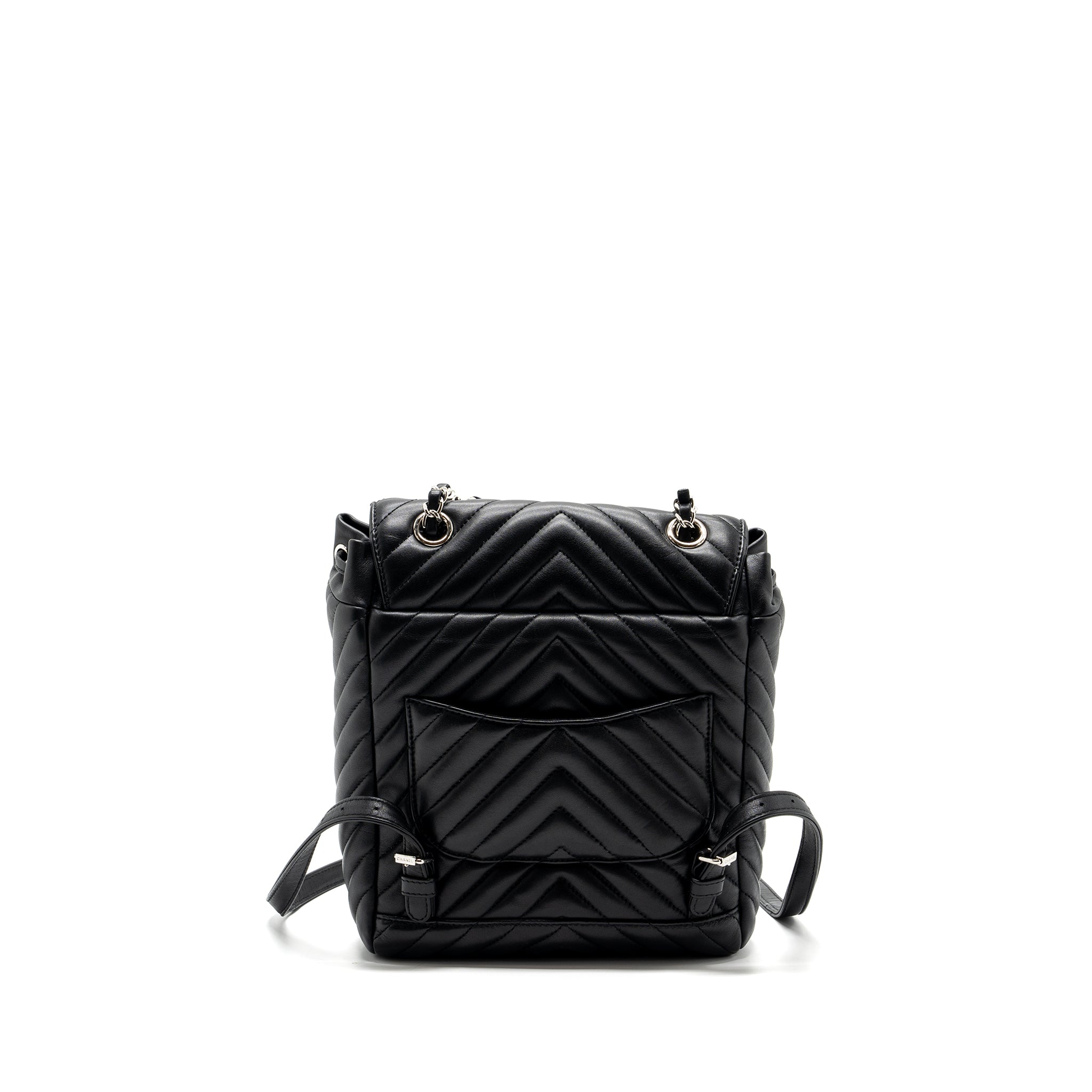 Chanel Small Urban Spirit Backpack Chevron Calfskin Black SHW - Image 4