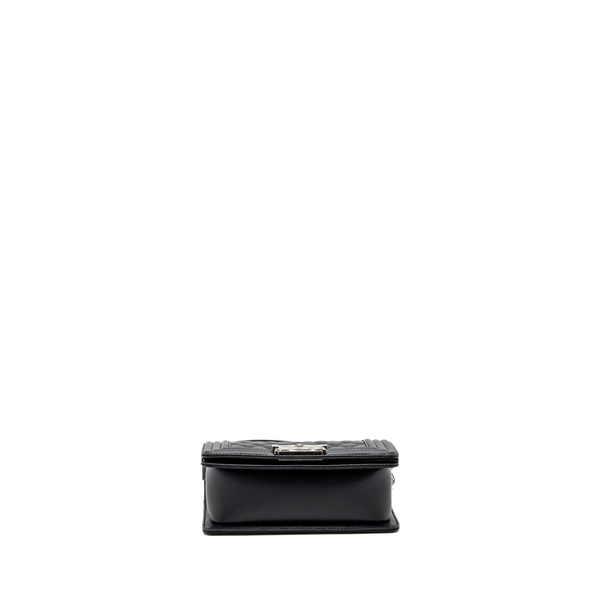Chanel Small Boy Bag Caviar black Ruthenium Hardware (microchip) - Image 5