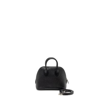 Hermes Mini Bolide Chevre Mysore Black SHW Stamp W