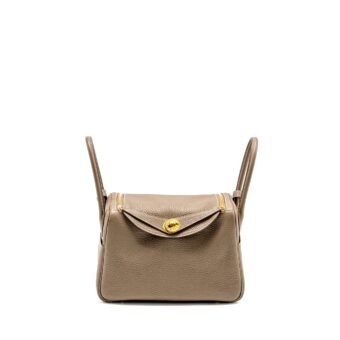 Hermes Lindy 26  Clemence Etoupe GHW Stamp Z