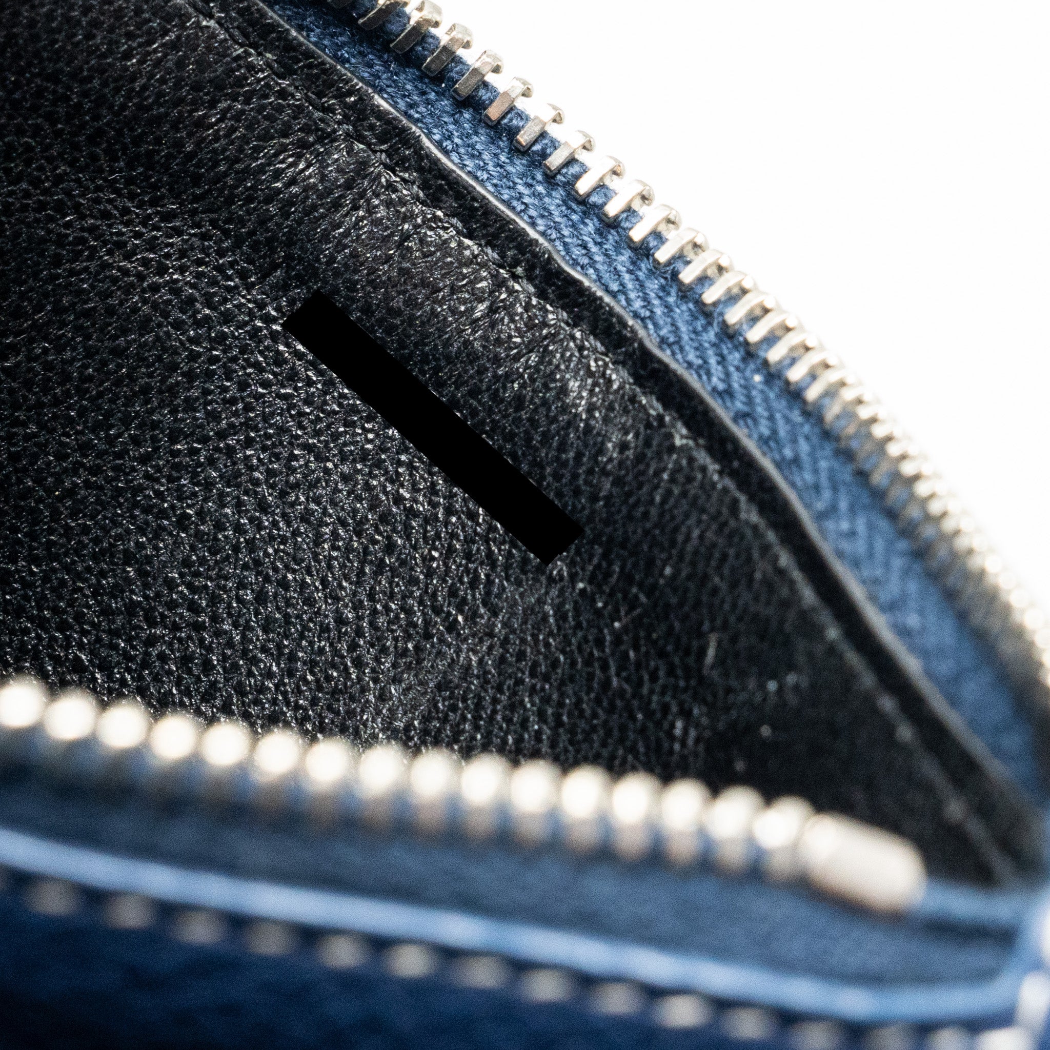 Saint laurent Paris fragments zipped card case calfskin blue SHW - Image 9