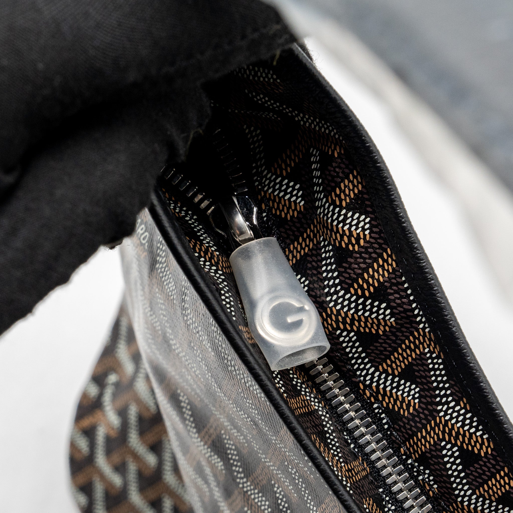 Goyard Boheme Hobo bag Goyardline canvas / calfskin black SHW - Image 13