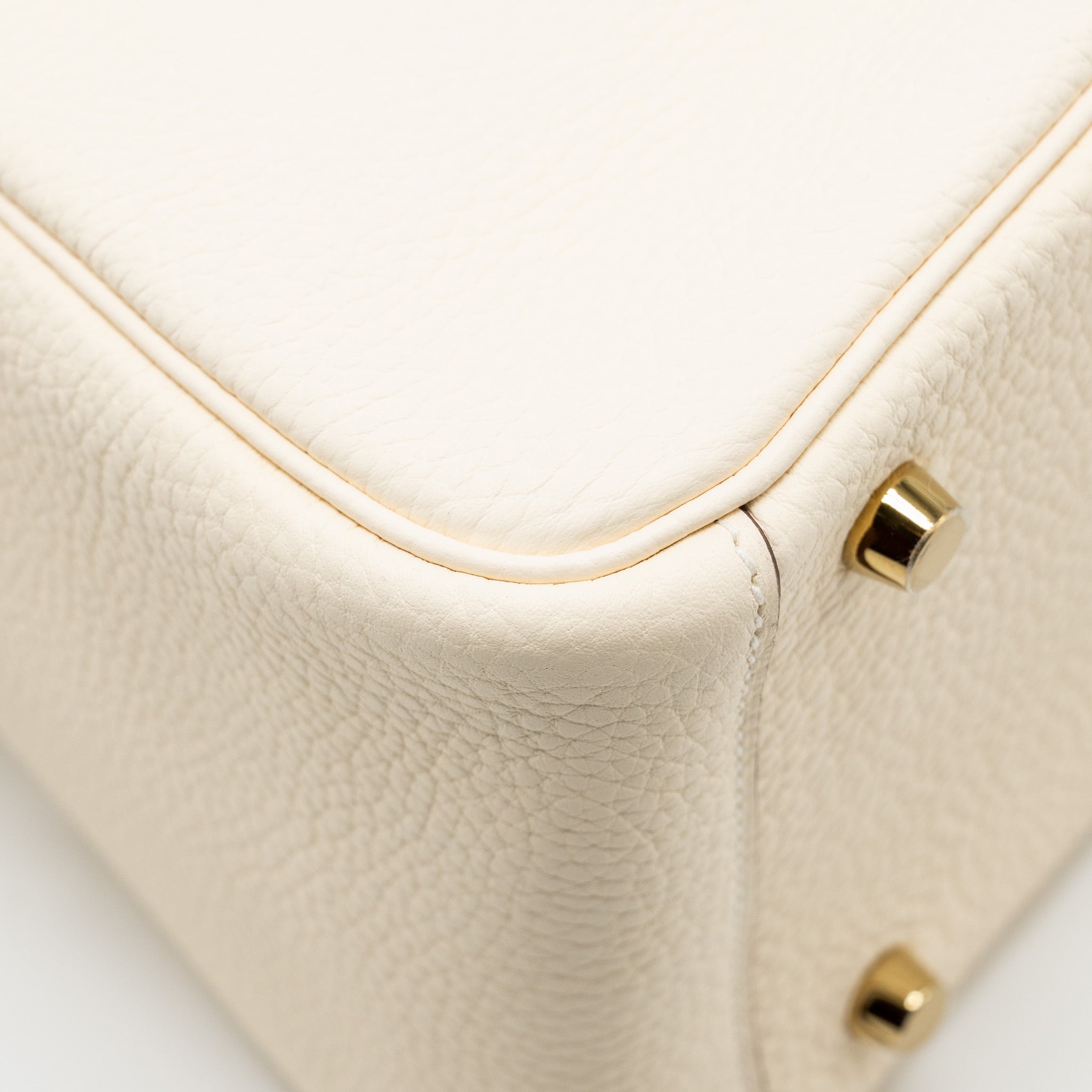 HERMES Lindy 26 Clemence Nata GHW Stamp W - Image 12