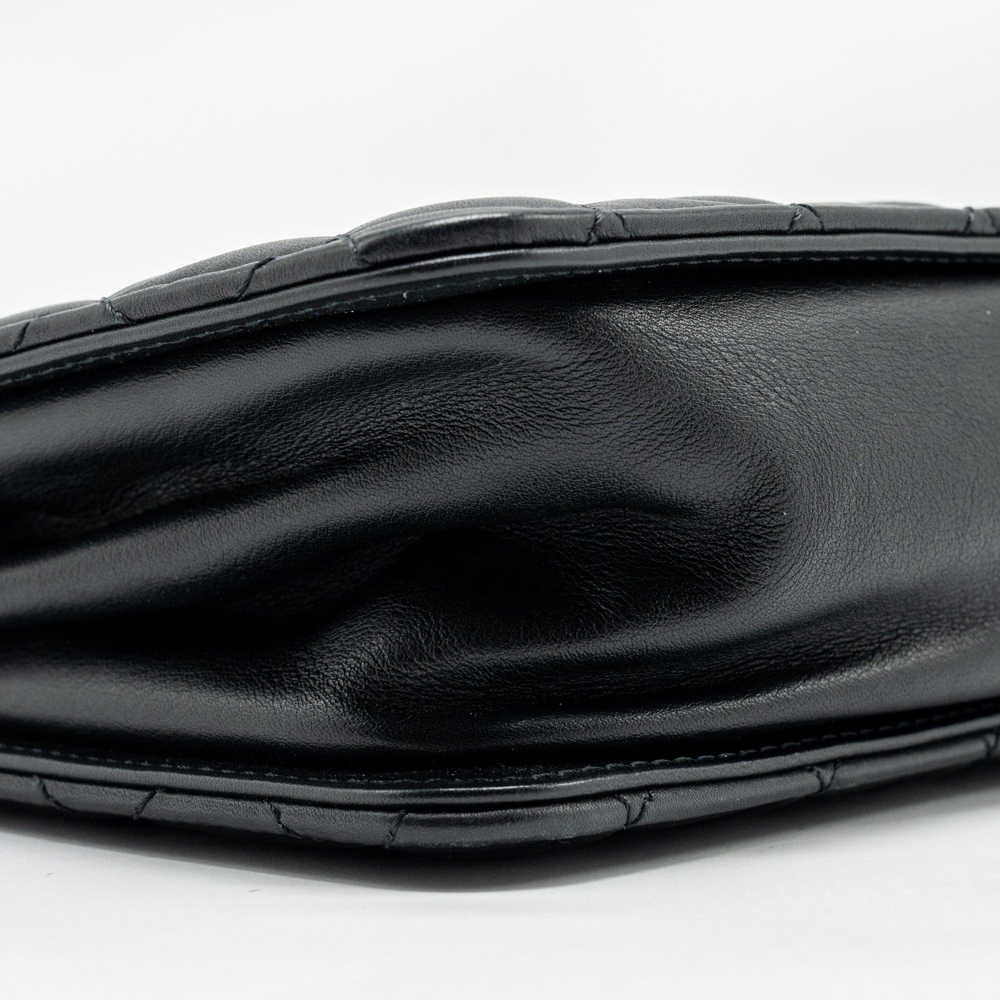 CHANEL Giant CC Logo Mini Tote Bag Lambskin Black GHW - Image 6