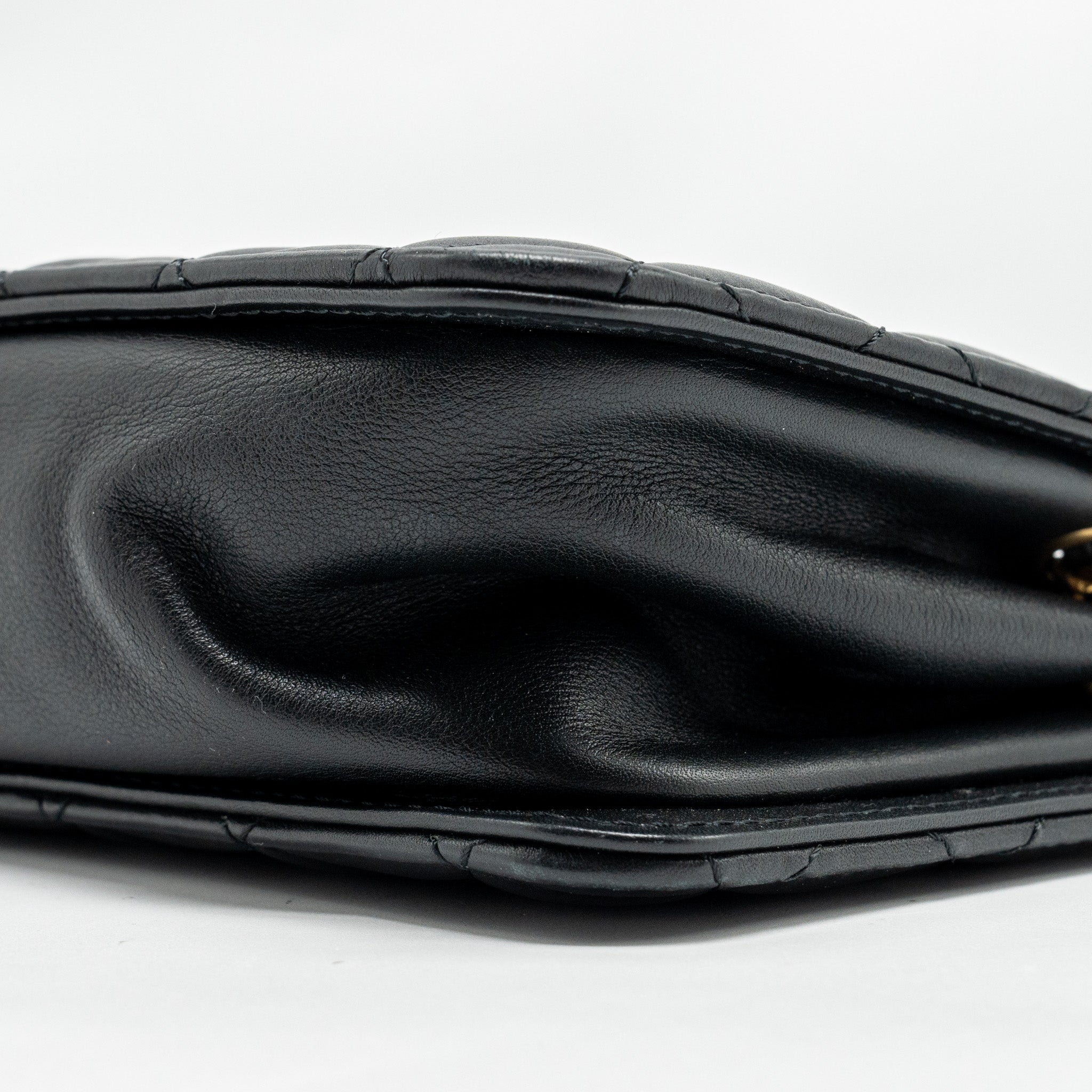 CHANEL Giant CC Logo Mini Tote Bag Lambskin Black GHW - Image 7
