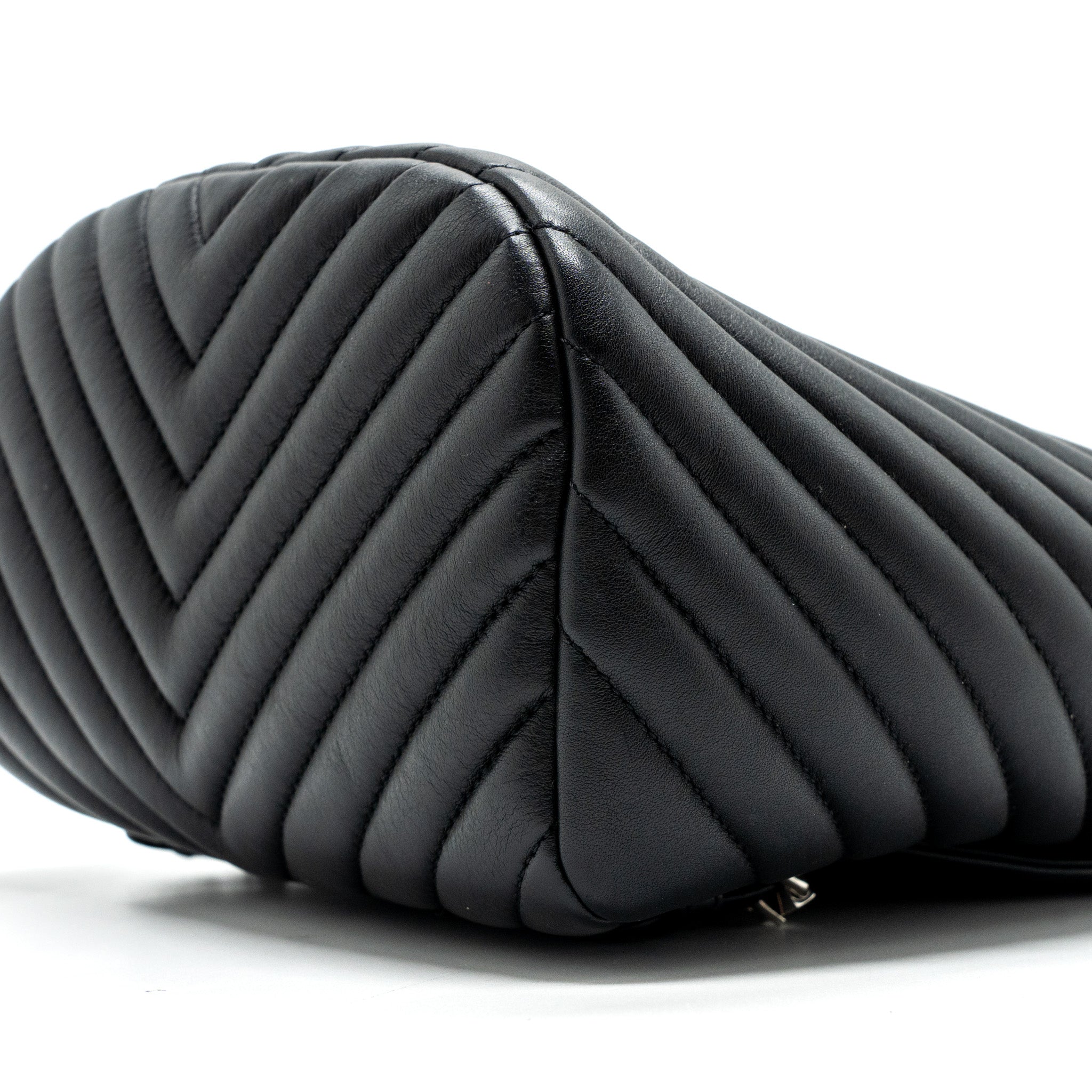 Chanel Small Urban Spirit Backpack Chevron Calfskin Black SHW - Image 8