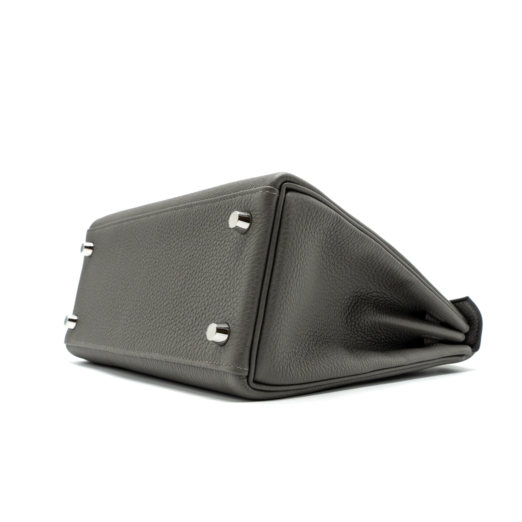 Hermes Kelly 25 Togo Gris Meyer SHW Stamp B - Image 6