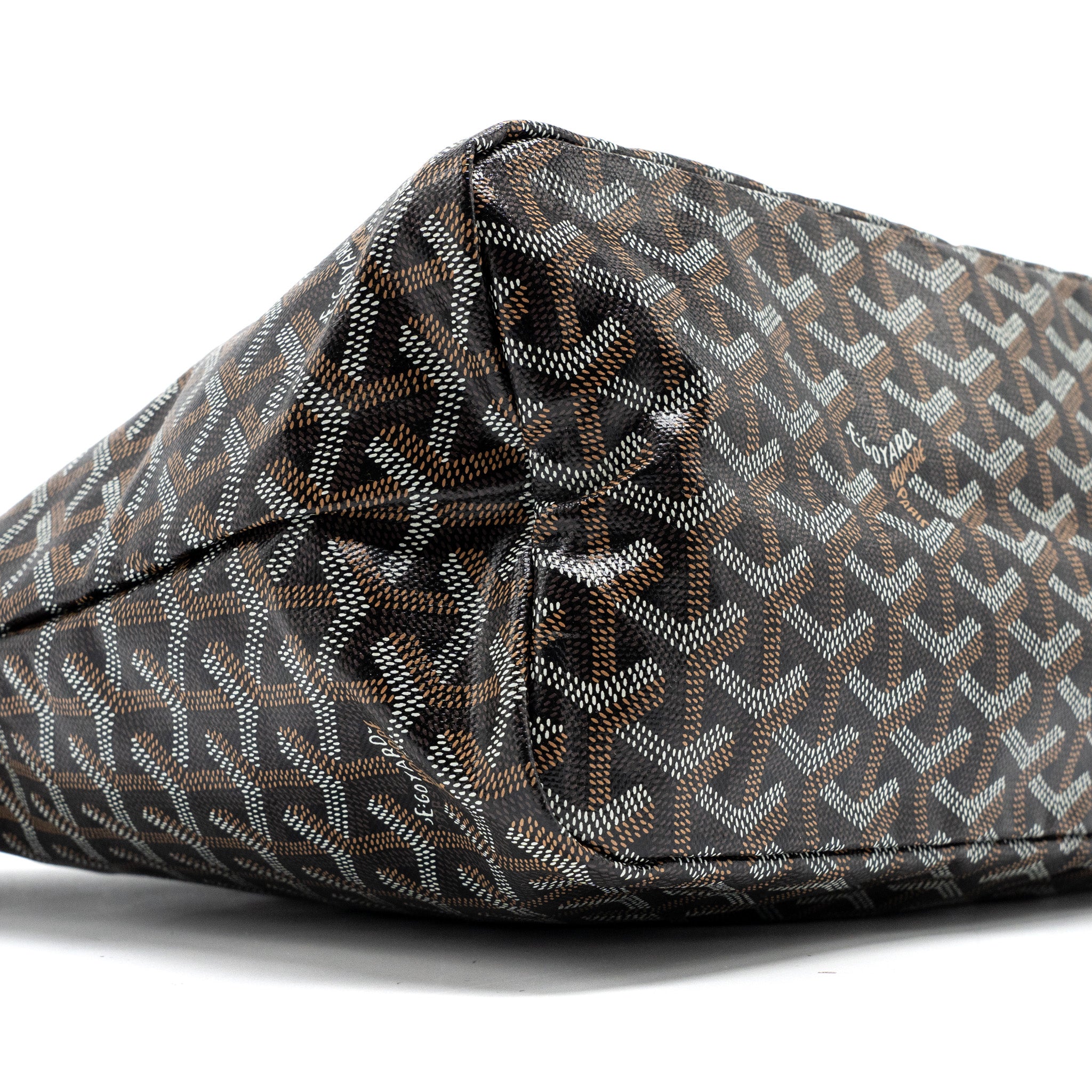 Goyard Boheme Hobo bag Goyardline canvas / calfskin black SHW - Image 6