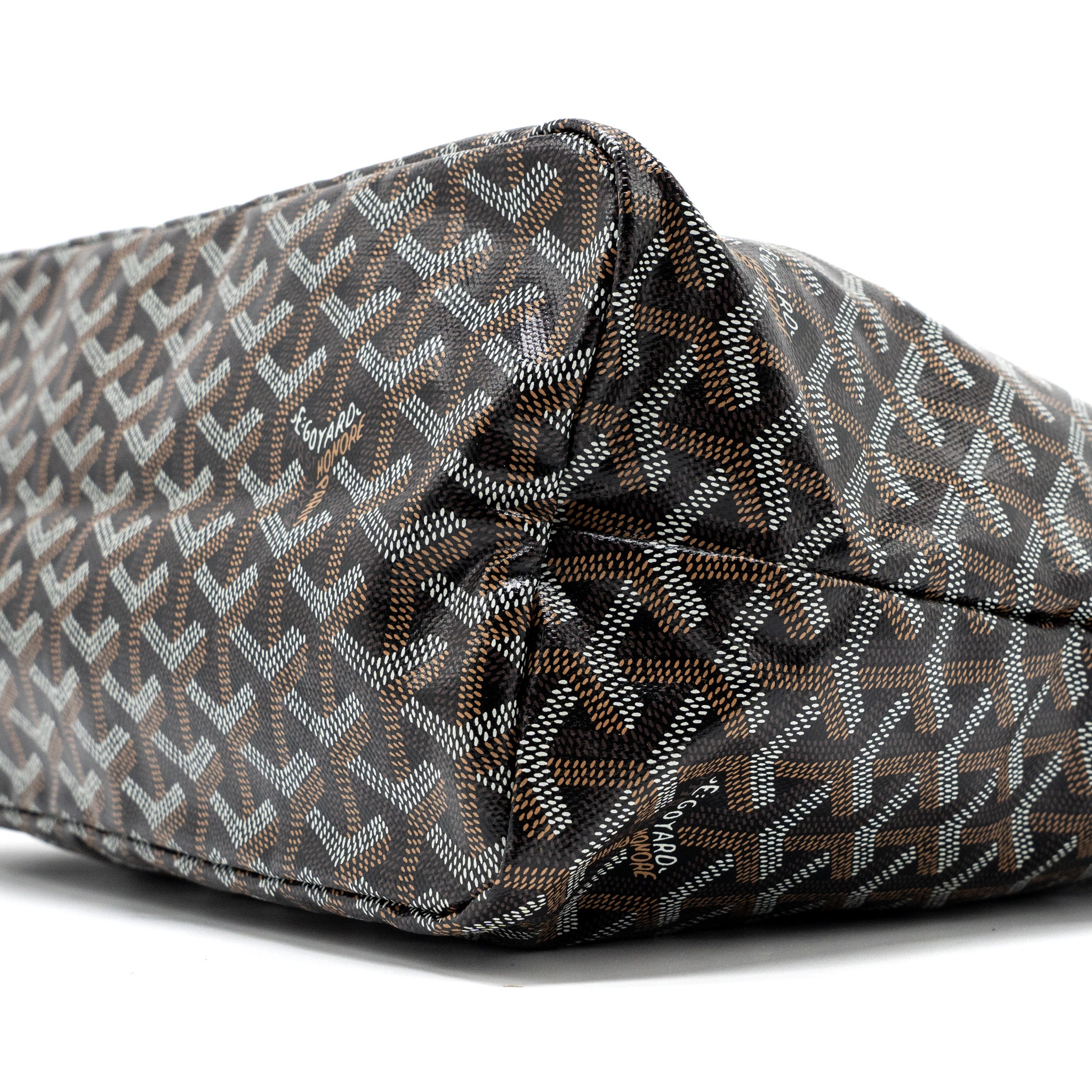 Goyard Boheme Hobo bag Goyardline canvas / calfskin black SHW - Image 26