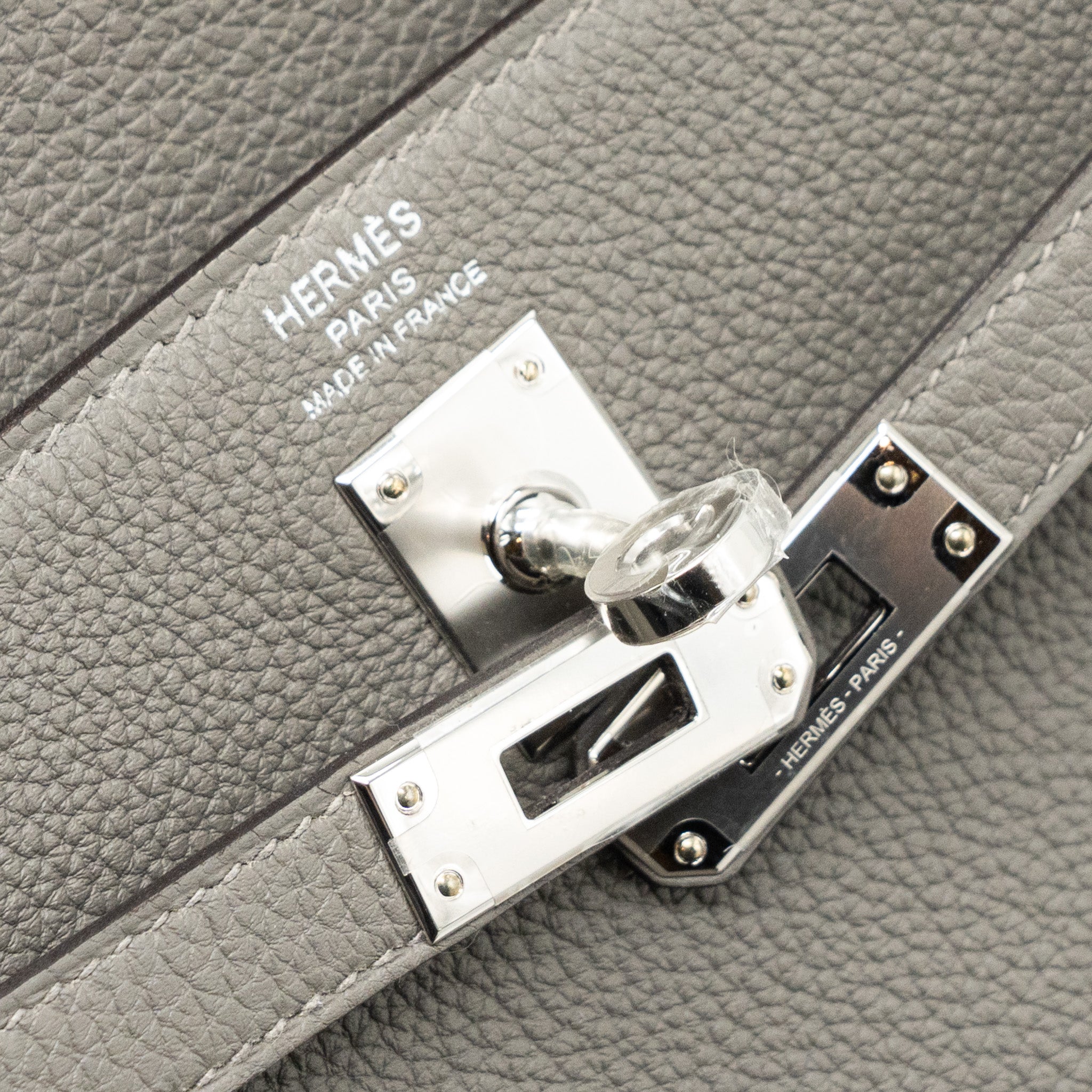 Hermes Kelly 25 Togo Gris Meyer SHW Stamp B - Image 11