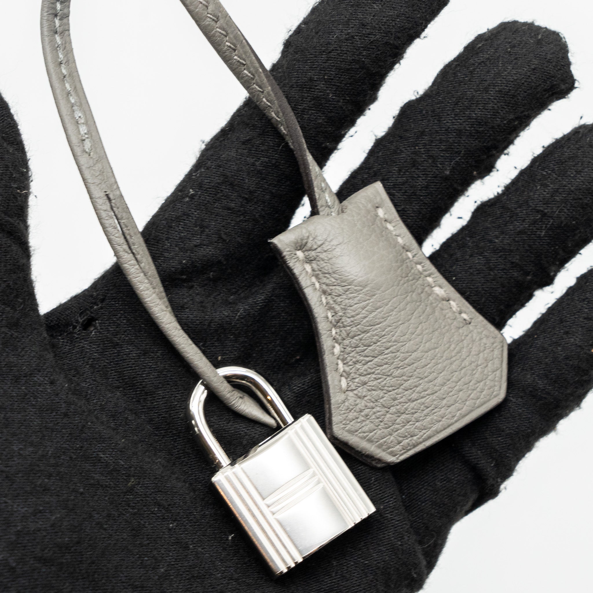 Hermes Kelly 25 Togo Gris Meyer SHW Stamp B - Image 15