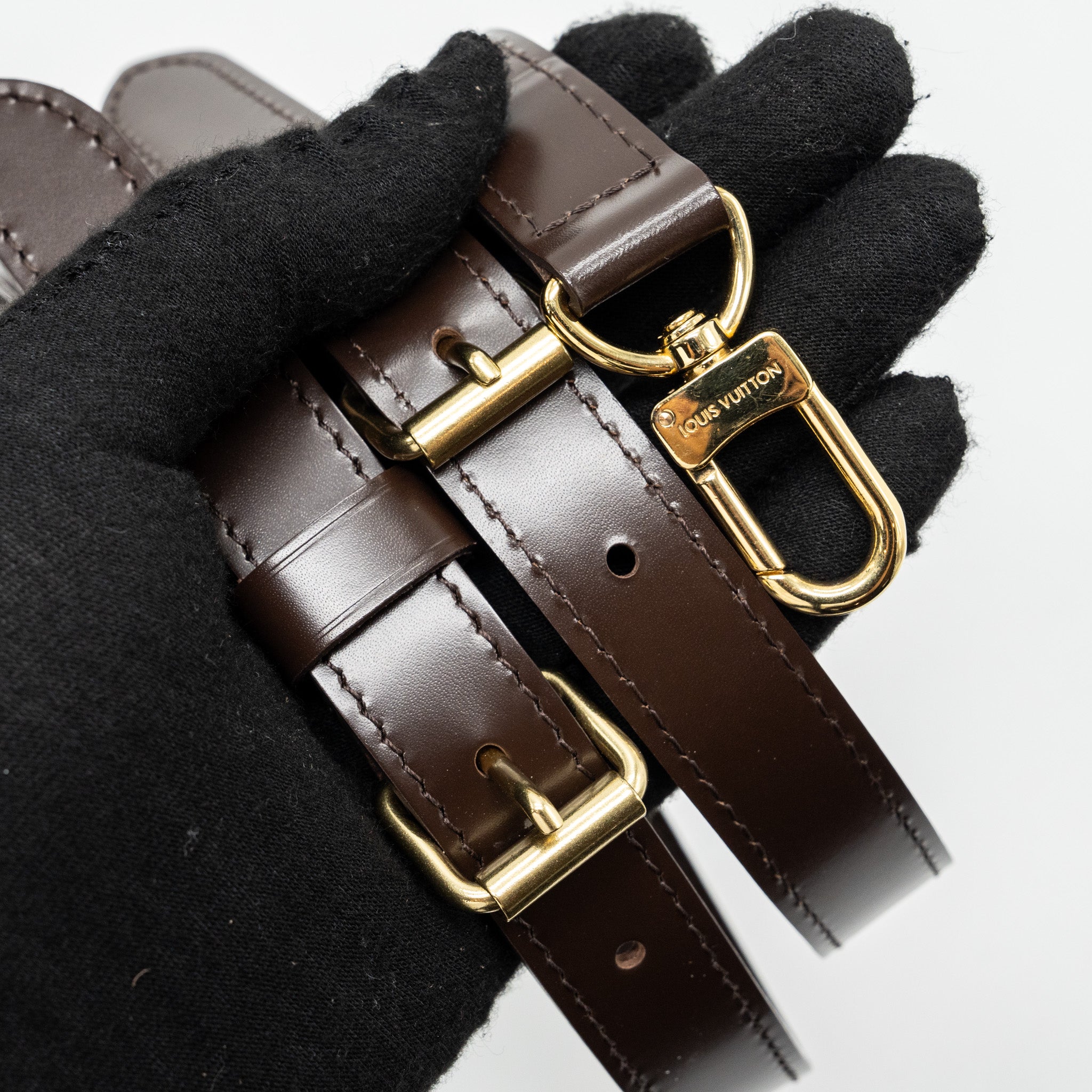 Louis Vuitton speedy bandouliere 30 damier Ebene GHW - Image 13